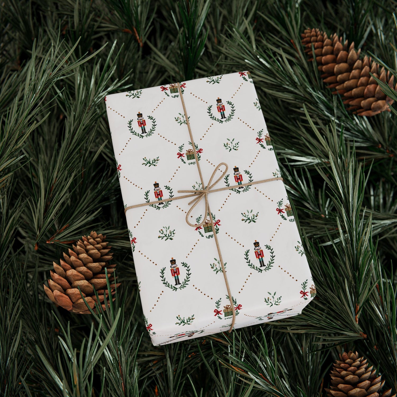 Premium Wrapping Paper - Charming Nutcrackers