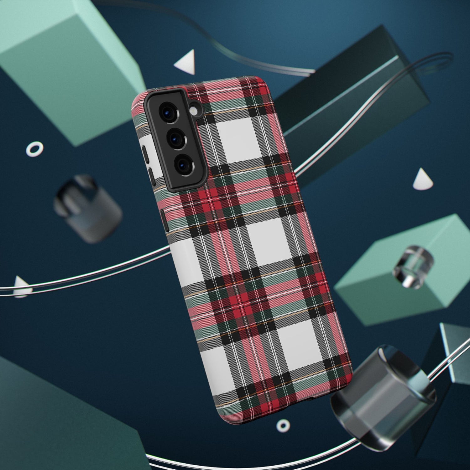 New Tartan Christmas Plaid Impact-Resistant Cases, iPhone, Samsung