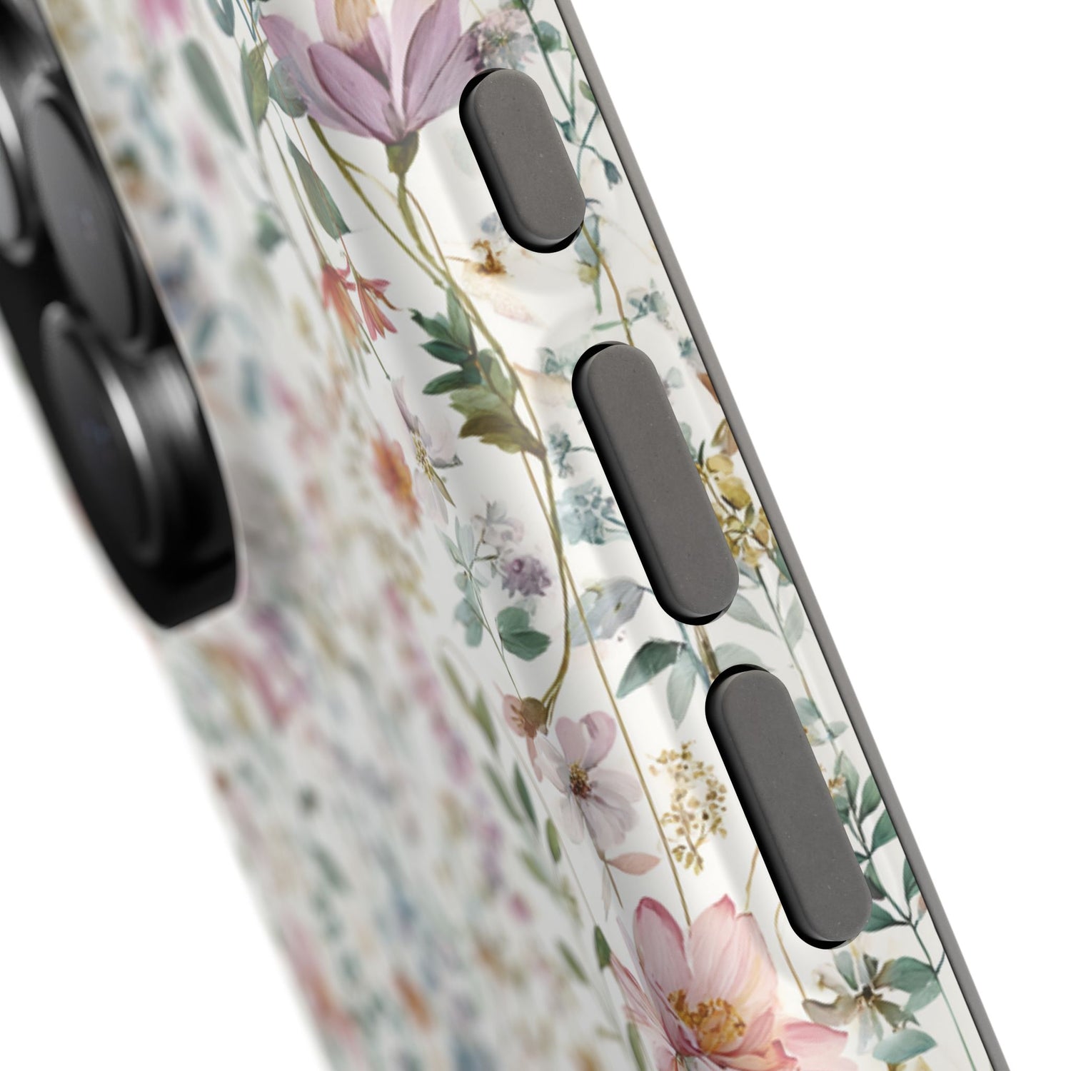 Floral Impact-Resistant Phone Case, iPhone, Samsung