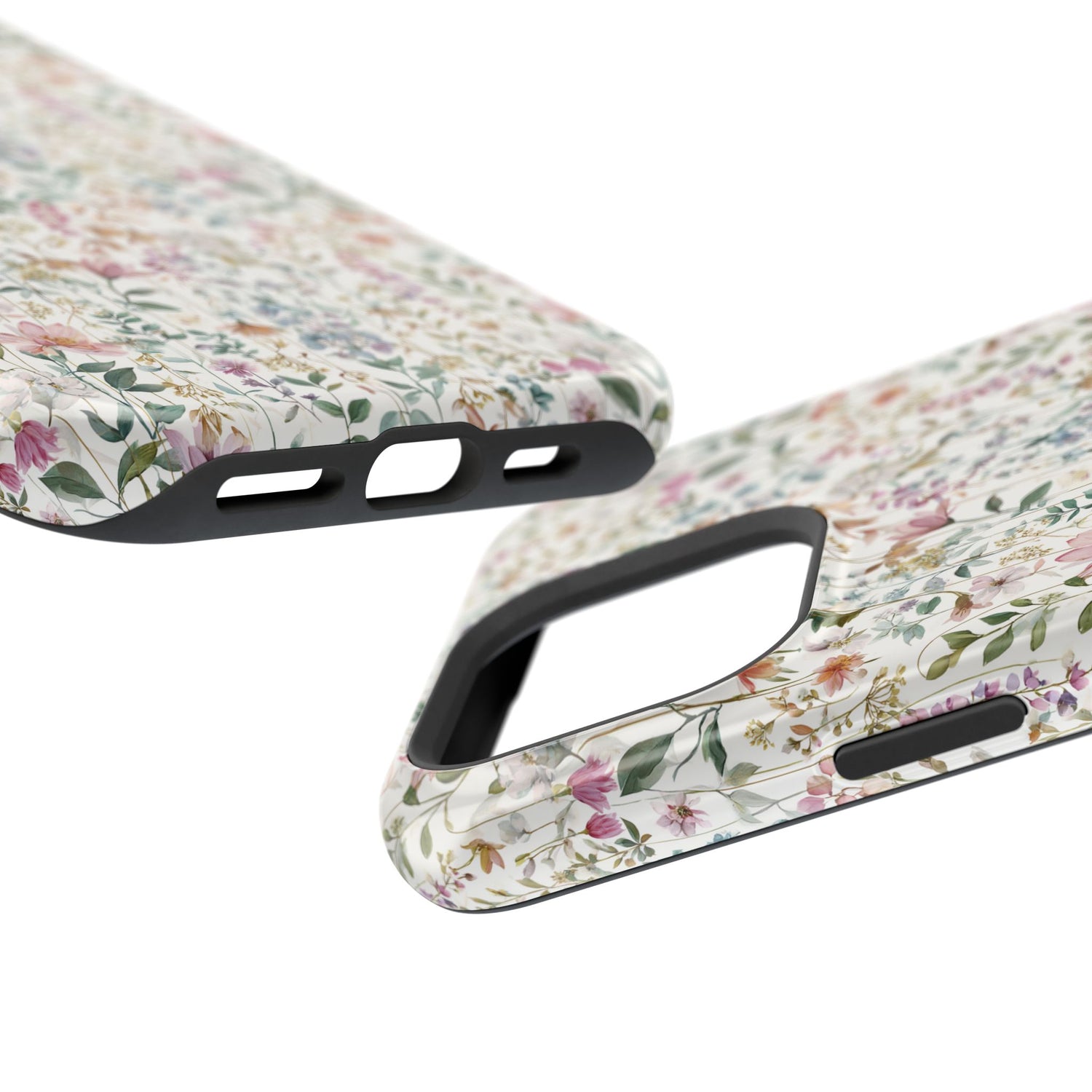 Floral Impact-Resistant Phone Case, iPhone, Samsung