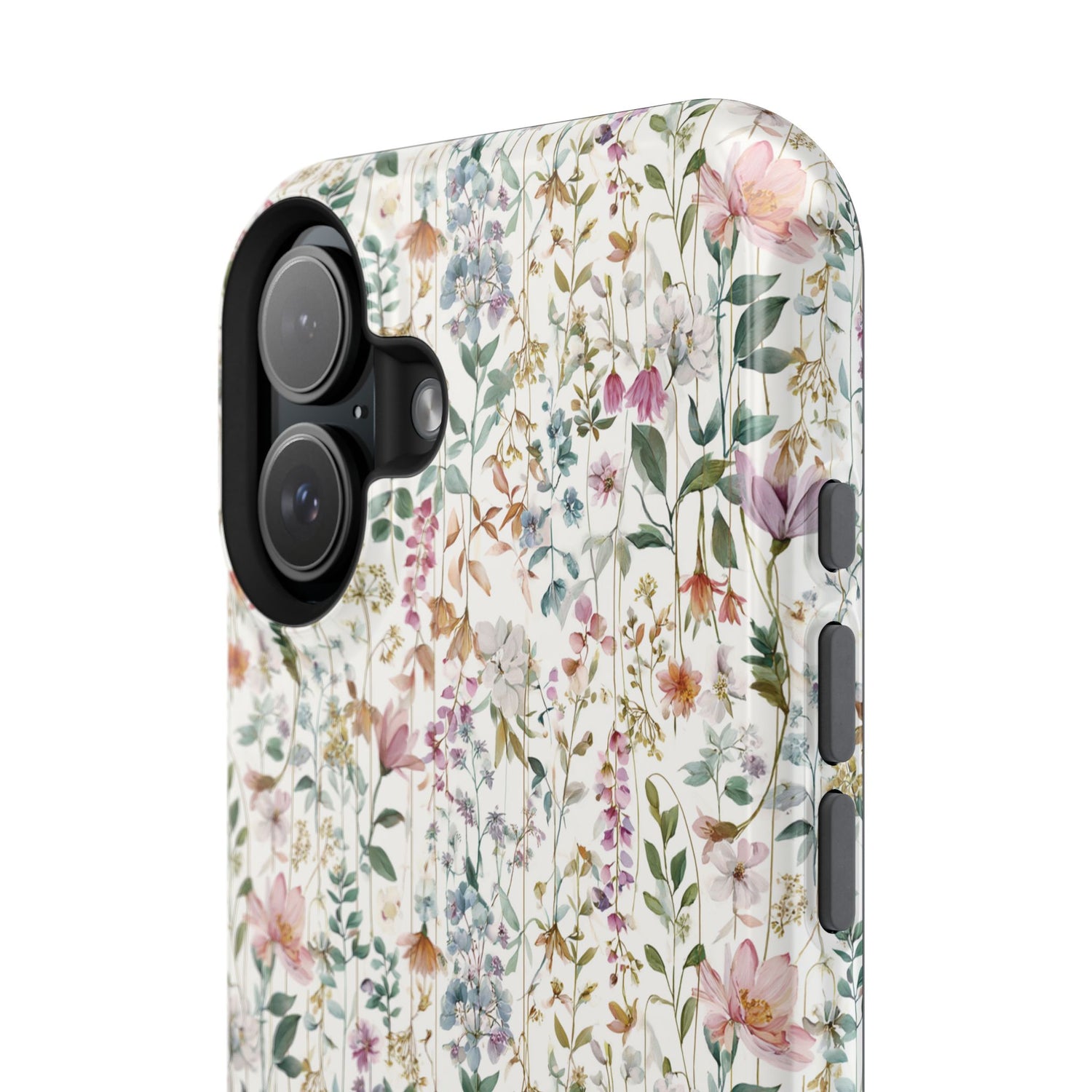 Floral Impact-Resistant Phone Case, iPhone, Samsung
