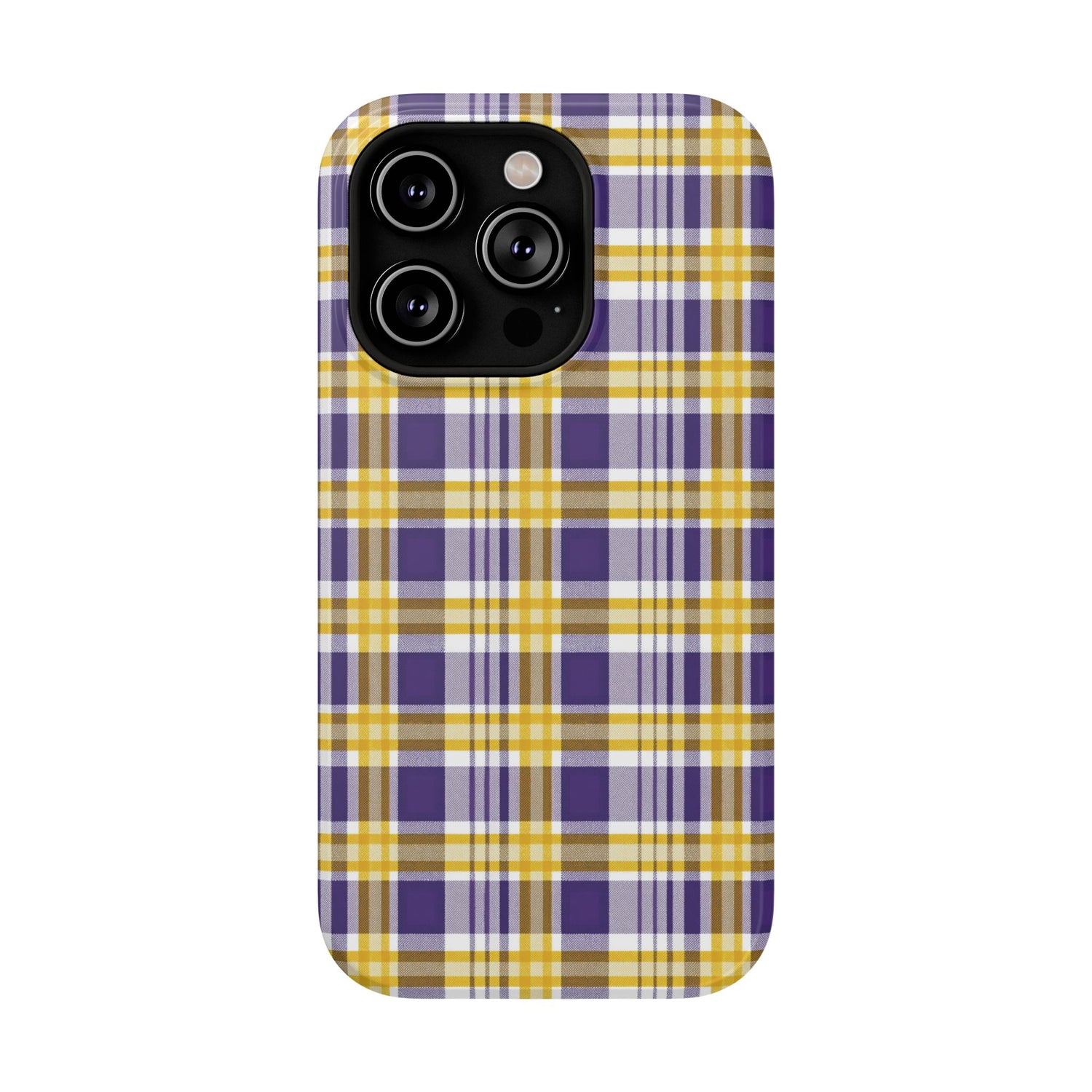Impact-Resistant Phone Case- Louisiana Plaid
