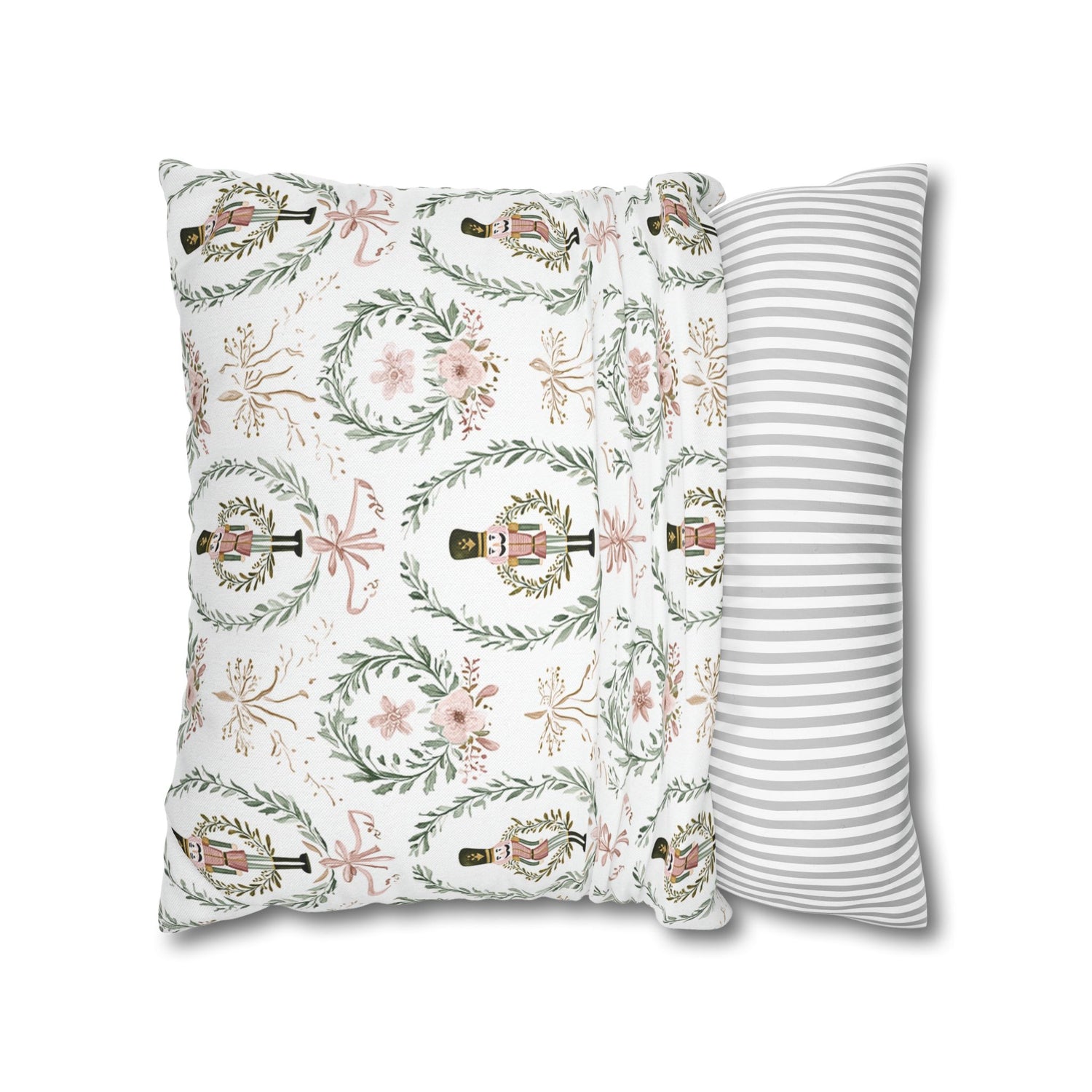 Nutcracker Holiday Throw Pillow Cover