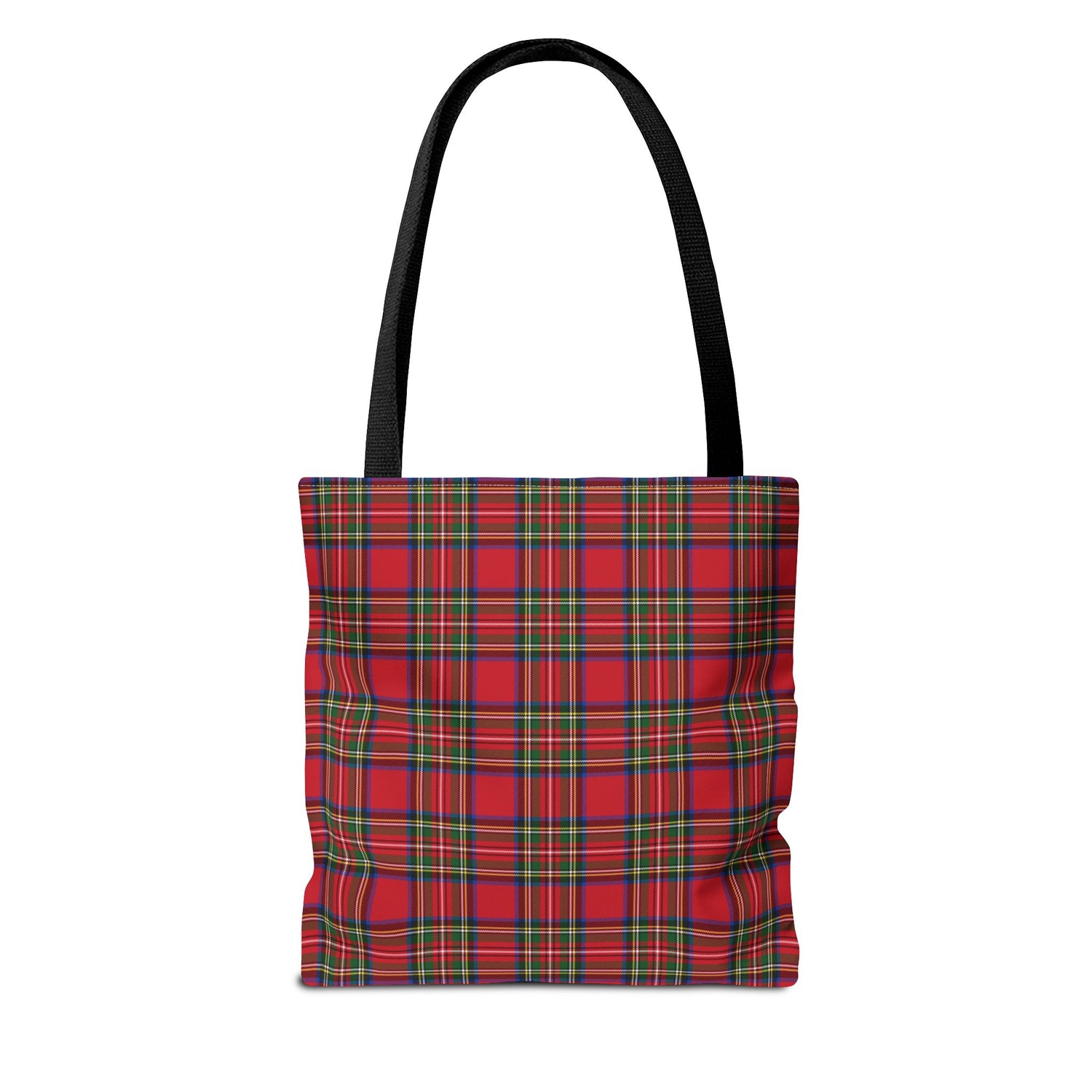 Red Christmas Plaid Tote Bag
