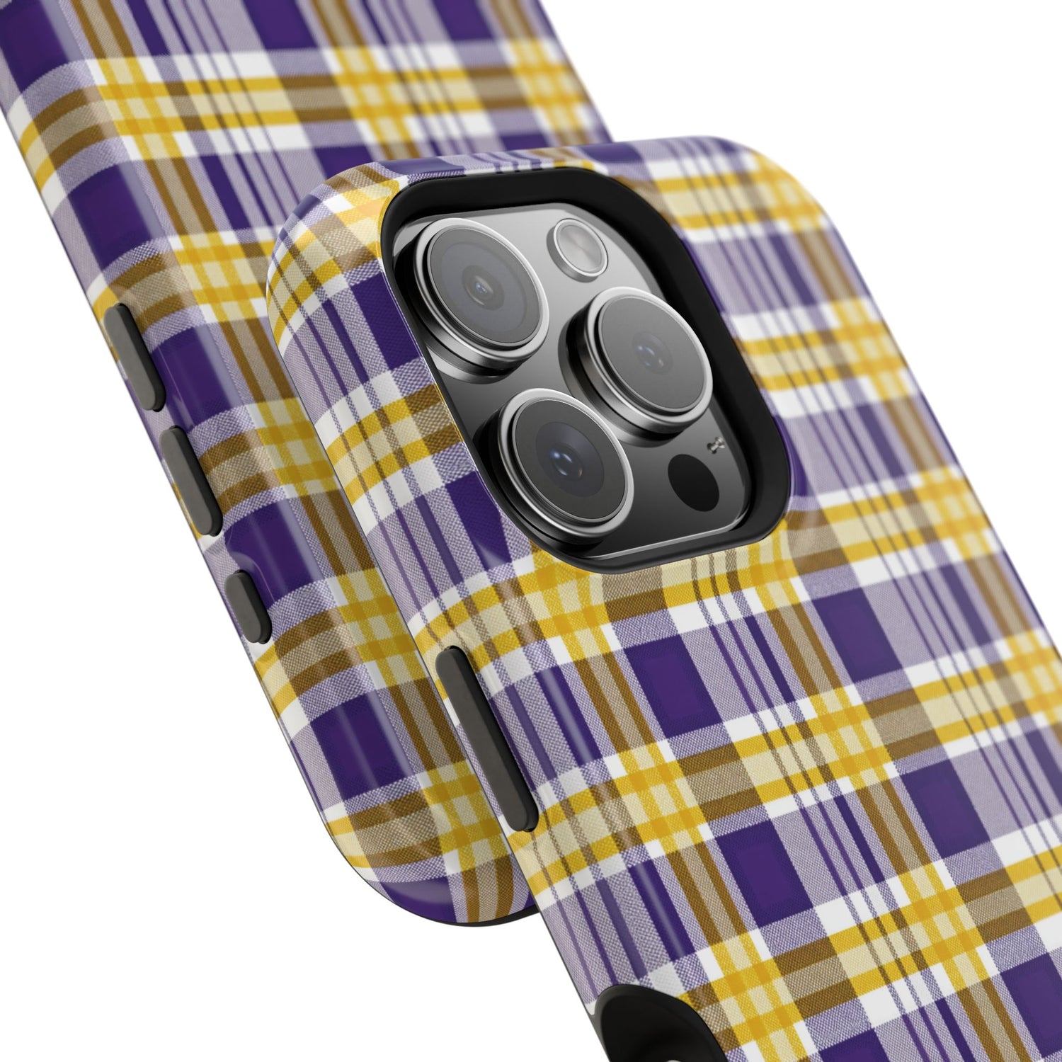 Impact-Resistant Phone Case- Louisiana Plaid