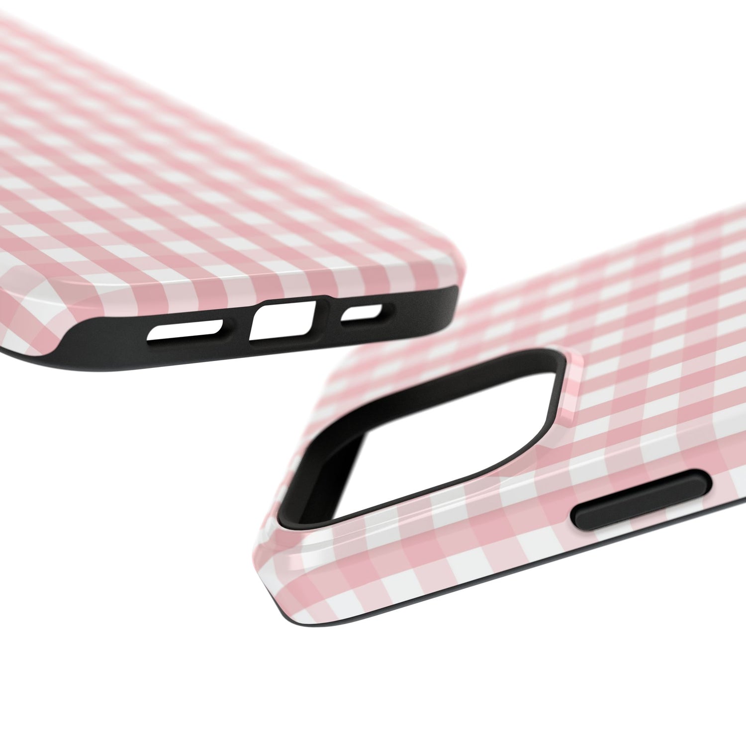 Impact-Resistant Cases -Pink Gingham