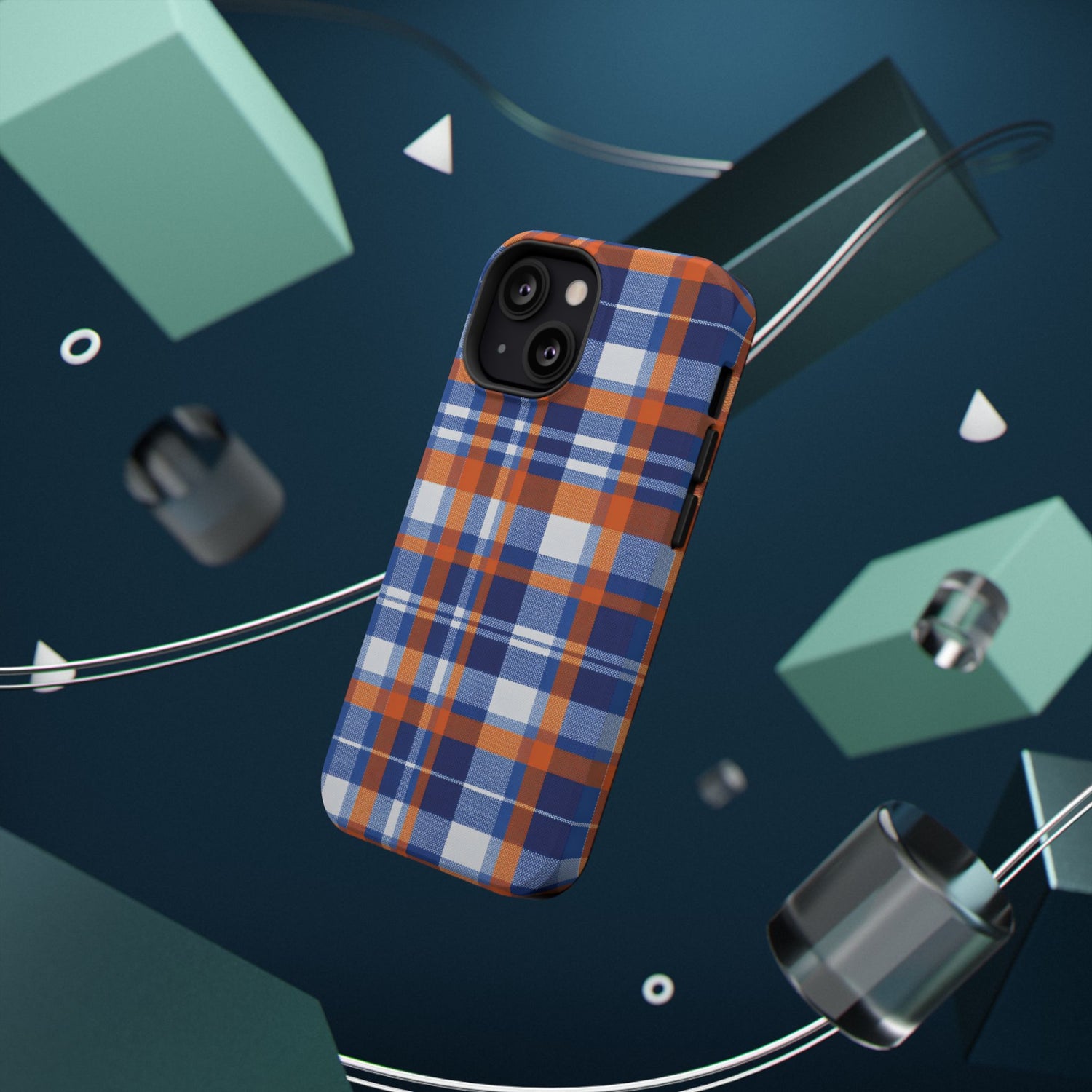 Impact-Resistant Phone Case- Florida Plaid