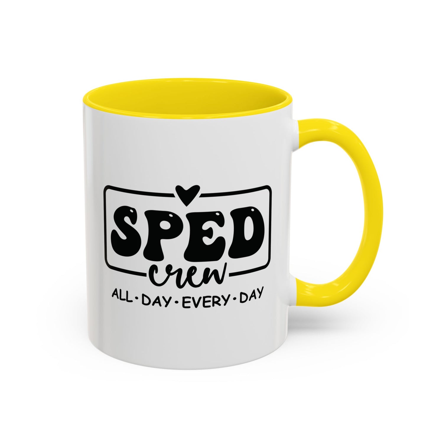 SPED Crew Accent Coffee Mug - Perfect for Teachers, Staff Gifts, Educational Appreciation, Fun Coffee Lovers