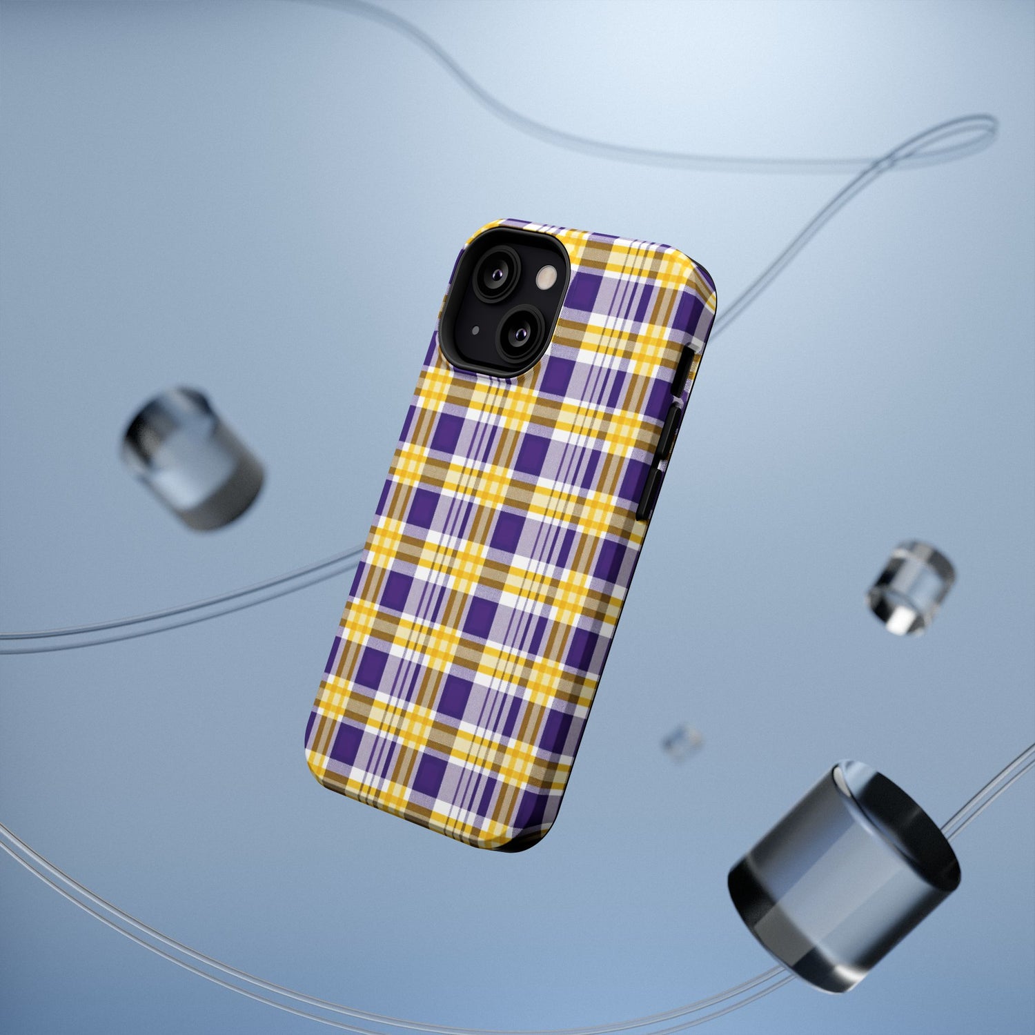Impact-Resistant Phone Case- Louisiana Plaid