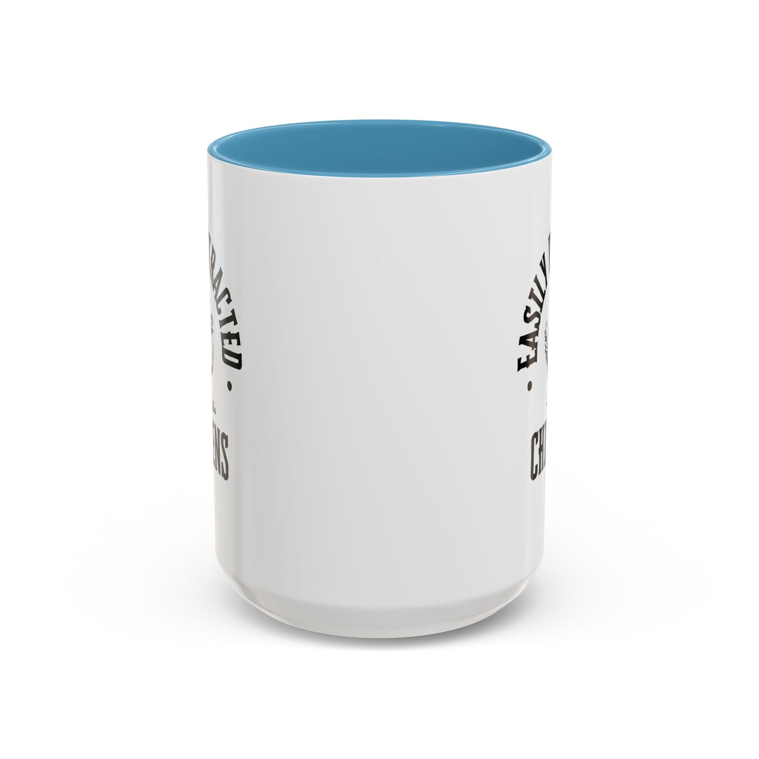 Funny Mug/Chicken Lover/Funny Gift/Gifts under 20/Accent Coffee Mug, 11oz "Easily Distracted By Chickens"