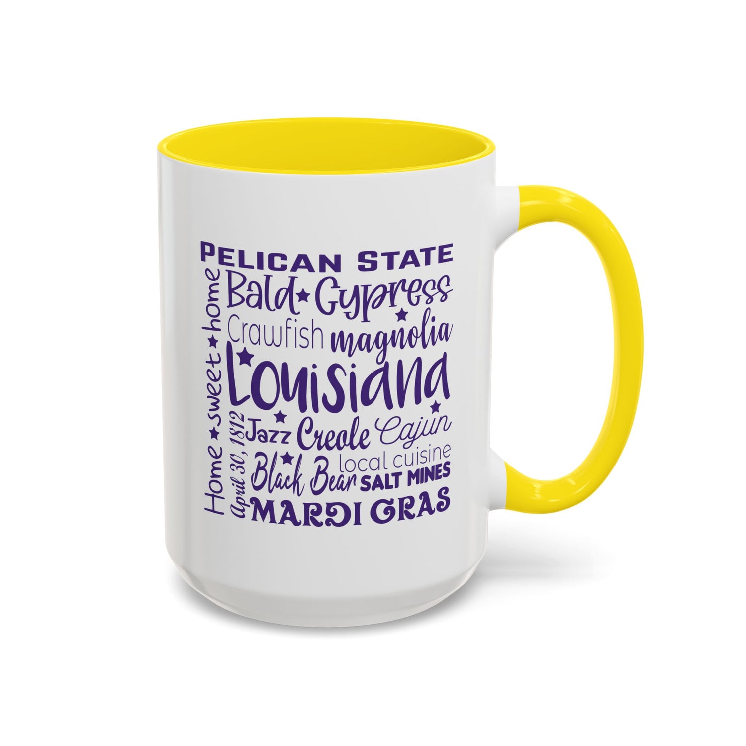 Louisiana Accent Coffee Mug - Perfect for Home & Kitchen, Gift for Mardi Gras, Inspirational Decor, Travel Souvenir, Unique Drinkware