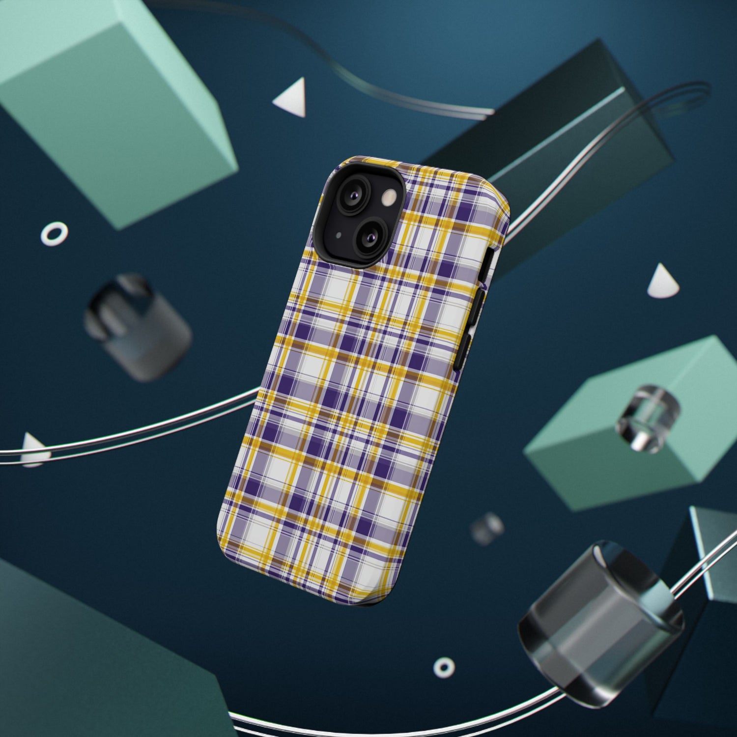 Louisiana Plaid Impact-Resistant Phone Case