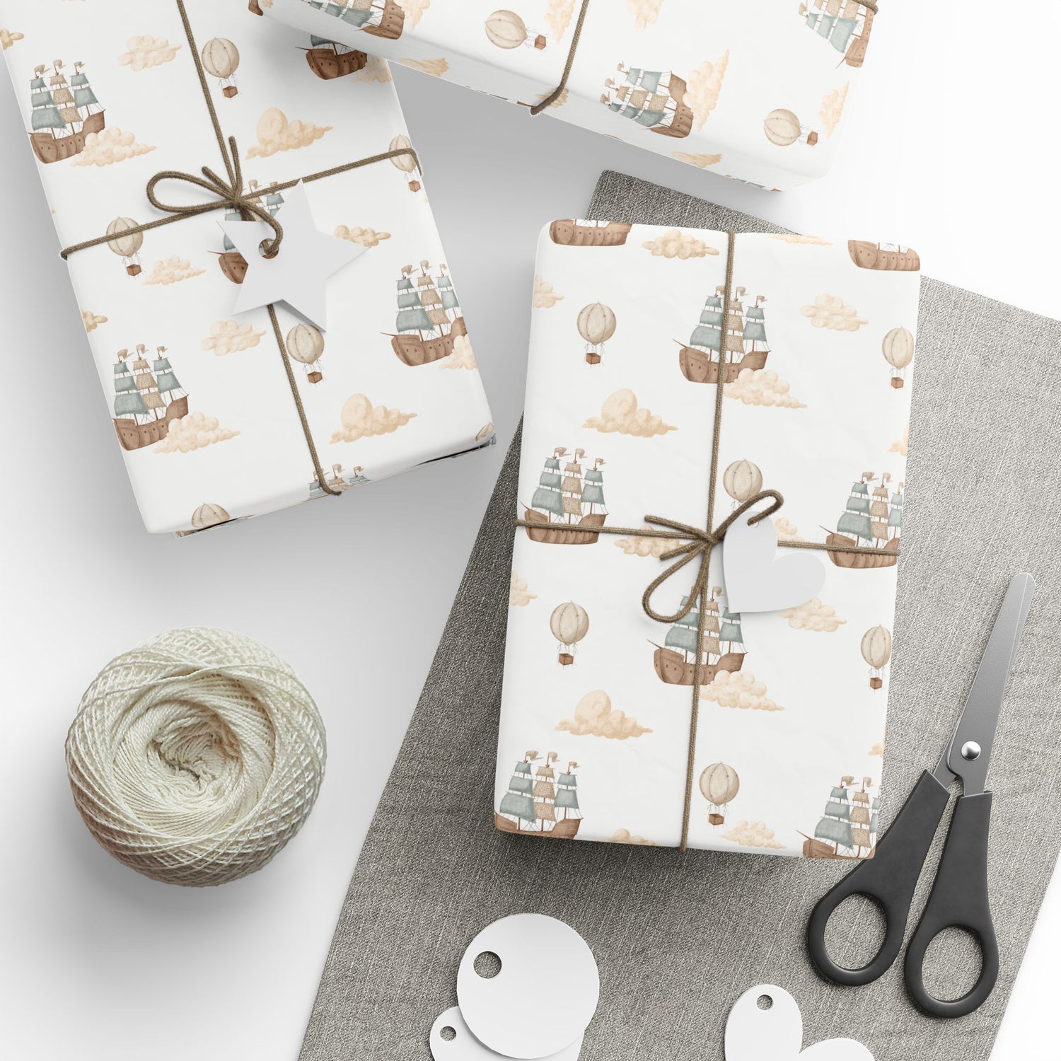 Premium Wrapping Paper- Pirate Ships
