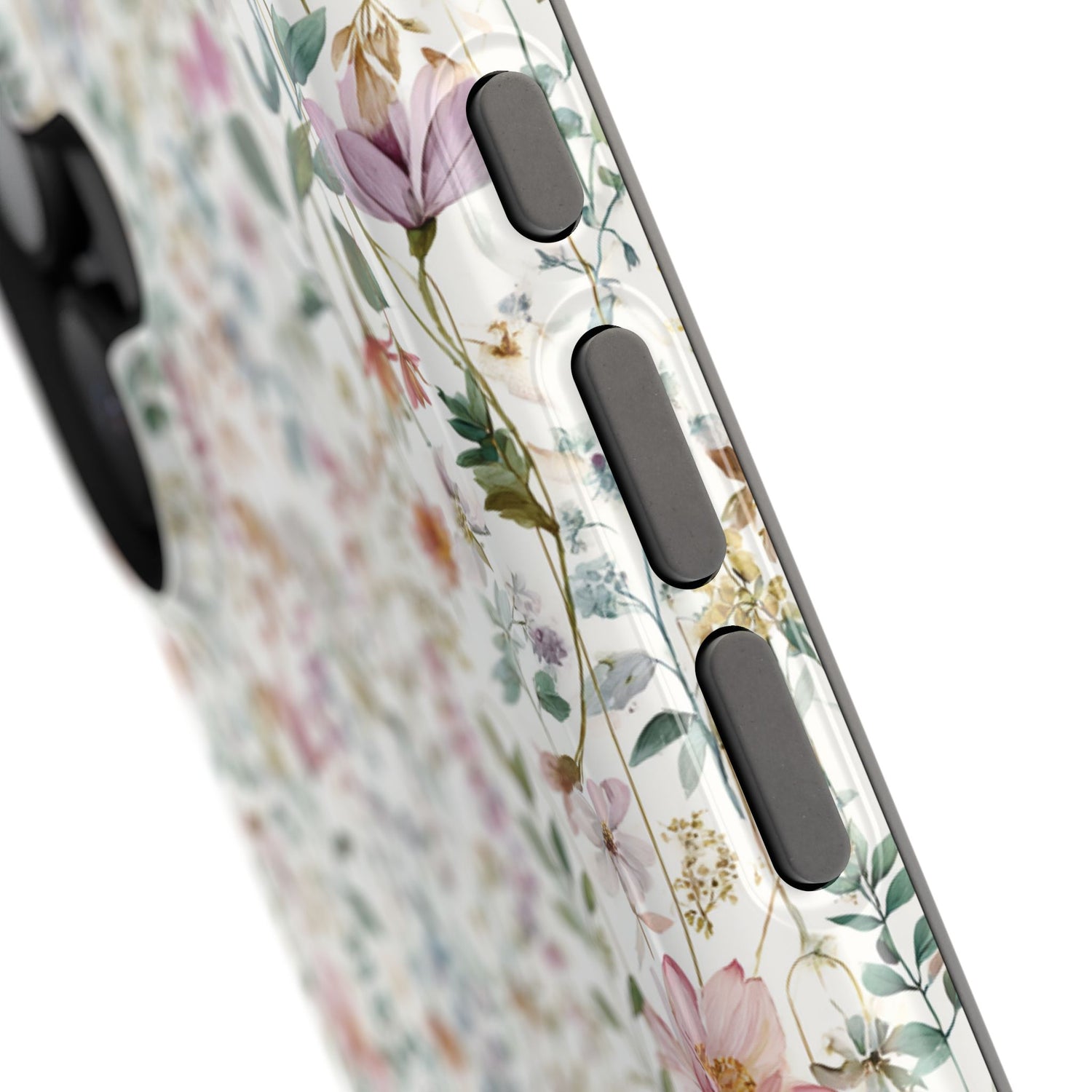 Floral Impact-Resistant Phone Case, iPhone, Samsung