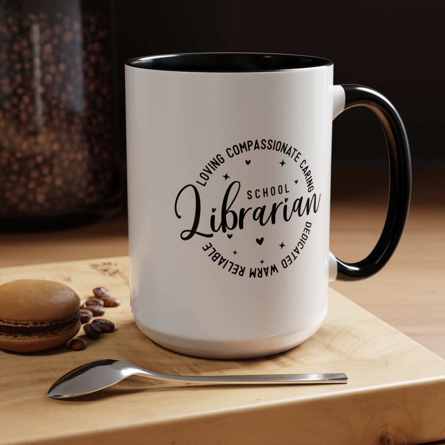 Librarian Love Coffee Mug | Gift for Teachers, School Librarians, Reading Enthusiasts, Book Lovers, Graduation