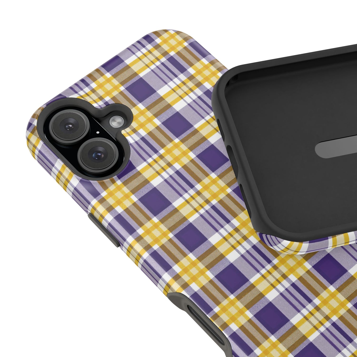 Impact-Resistant Phone Case- Louisiana Plaid