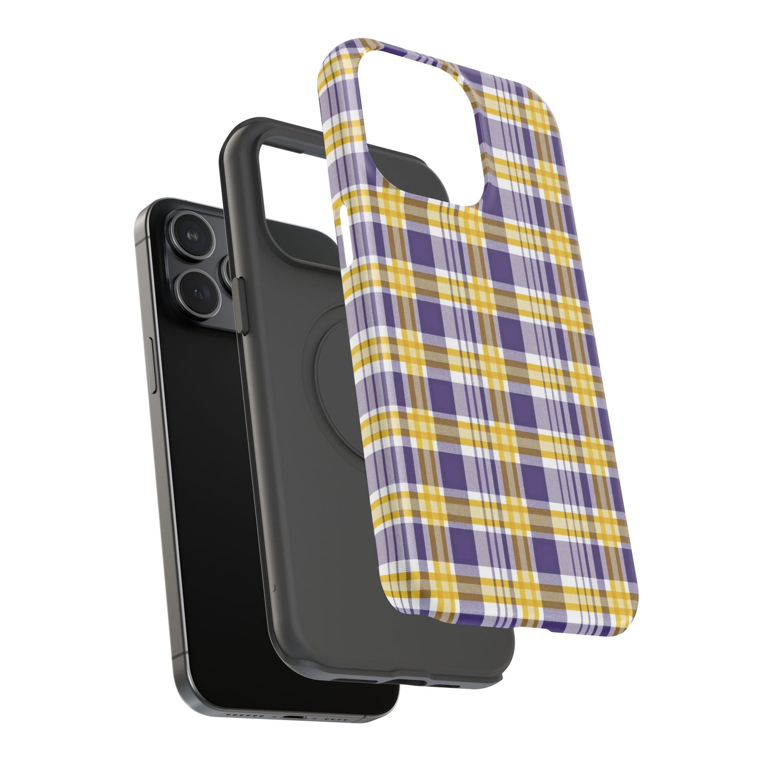 Impact-Resistant Phone Case- Louisiana Plaid