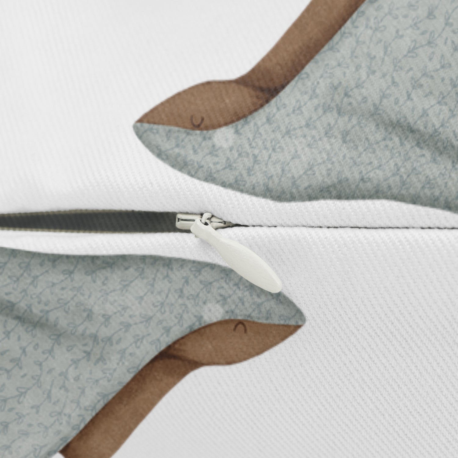 Spun Polyester Lumbar Pillow with Removable Cover  Watercolor Memories of Dreams Sting Rays Blue