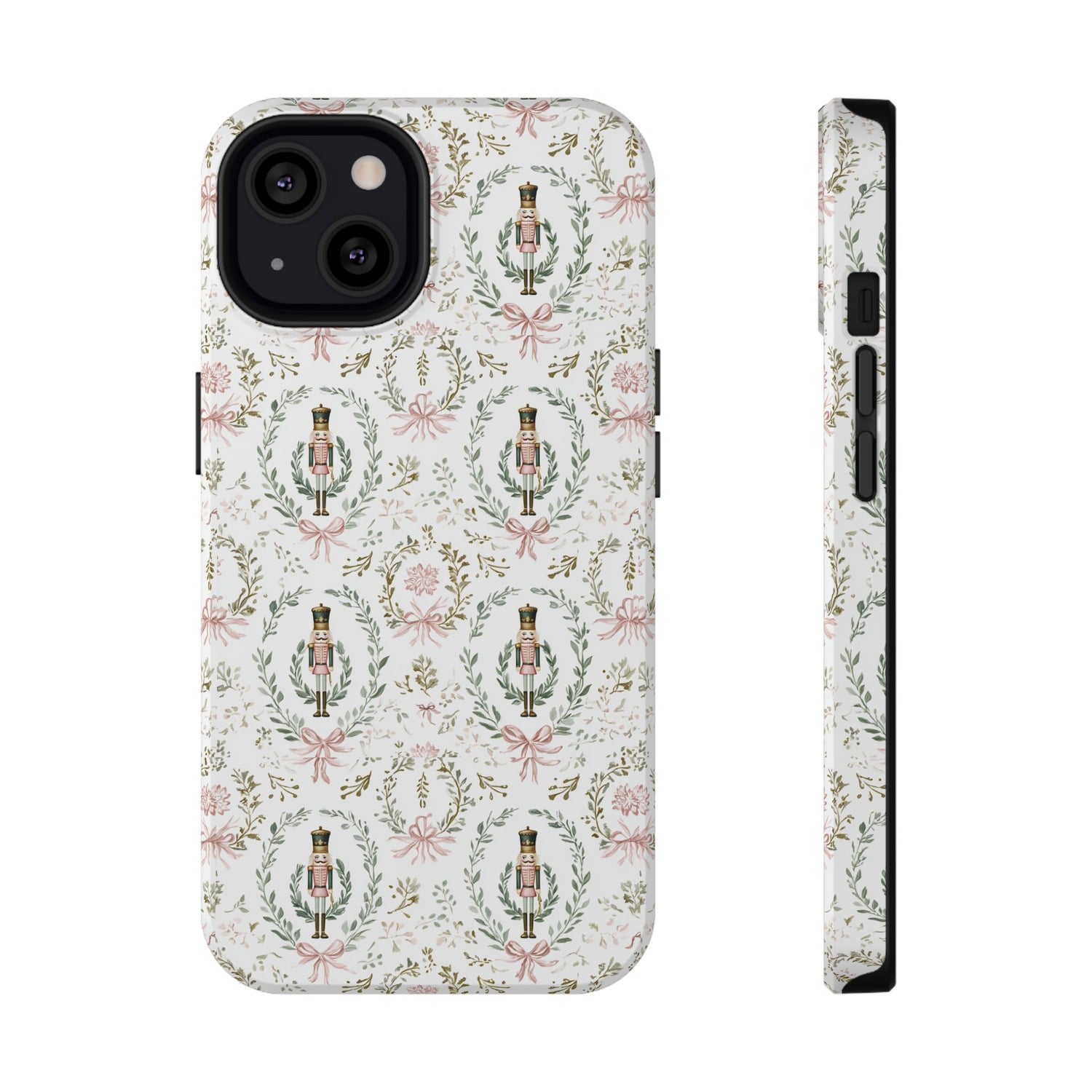 Phone case with decorative pattern on a white background
