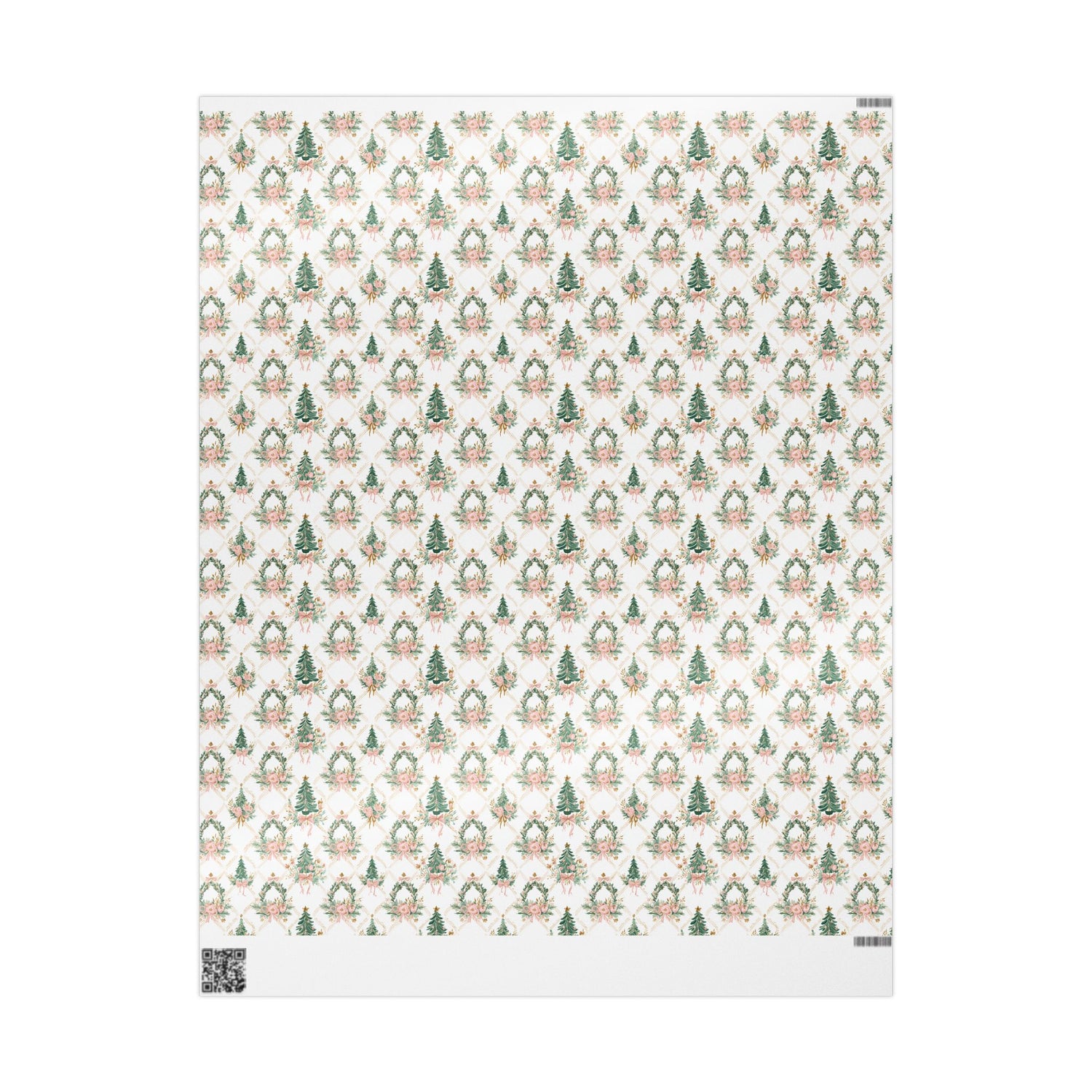 Premium Wrapping Paper- Elegant Floral Trees