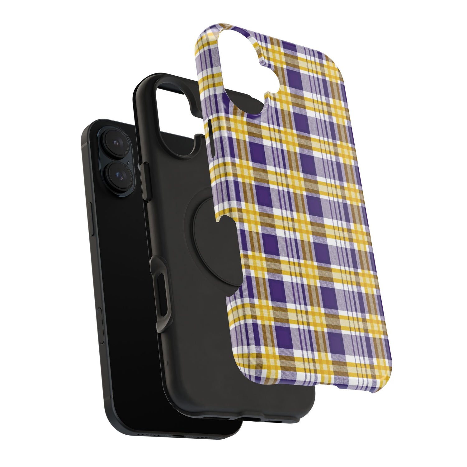 Impact-Resistant Phone Case- Louisiana Plaid