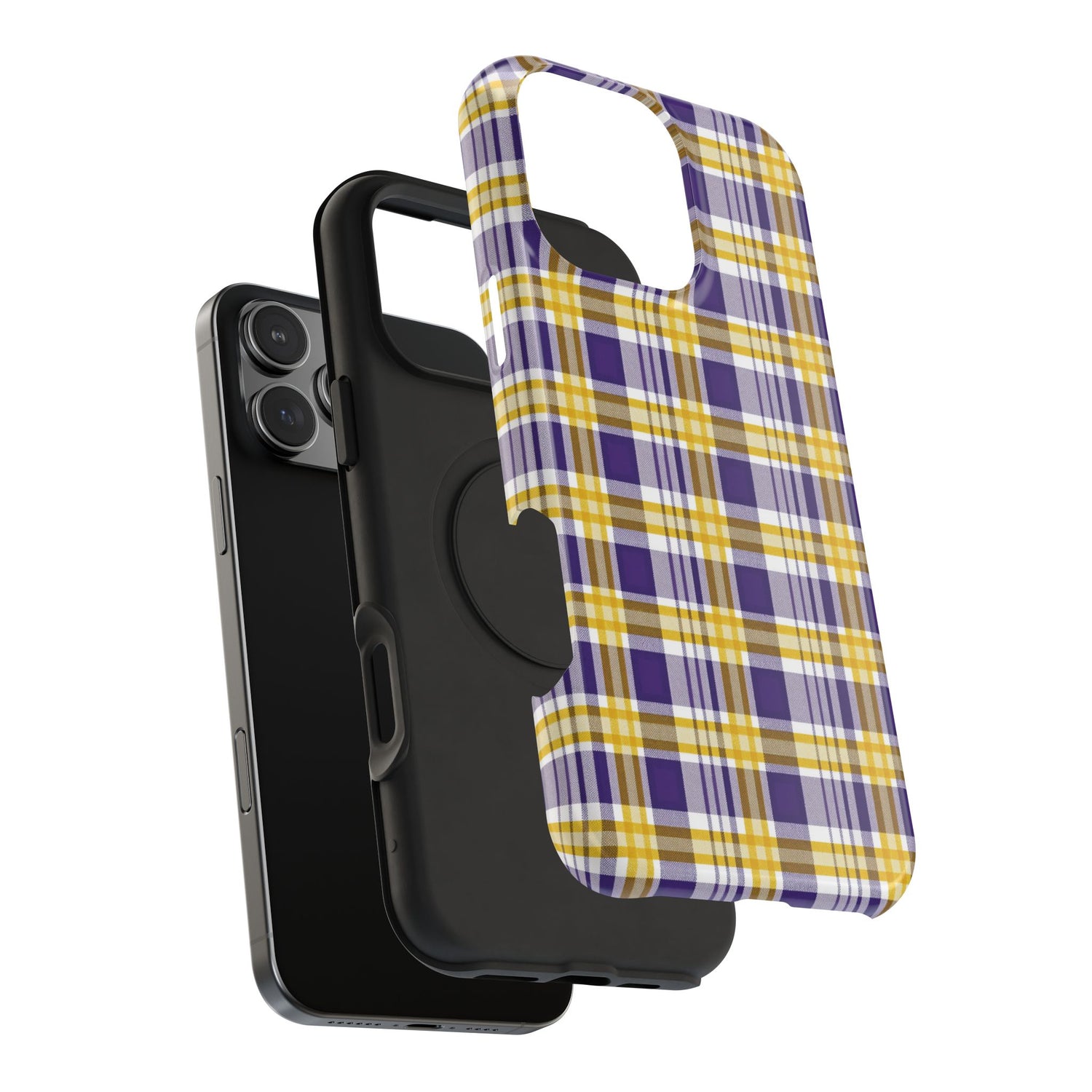 Impact-Resistant Phone Case- Louisiana Plaid
