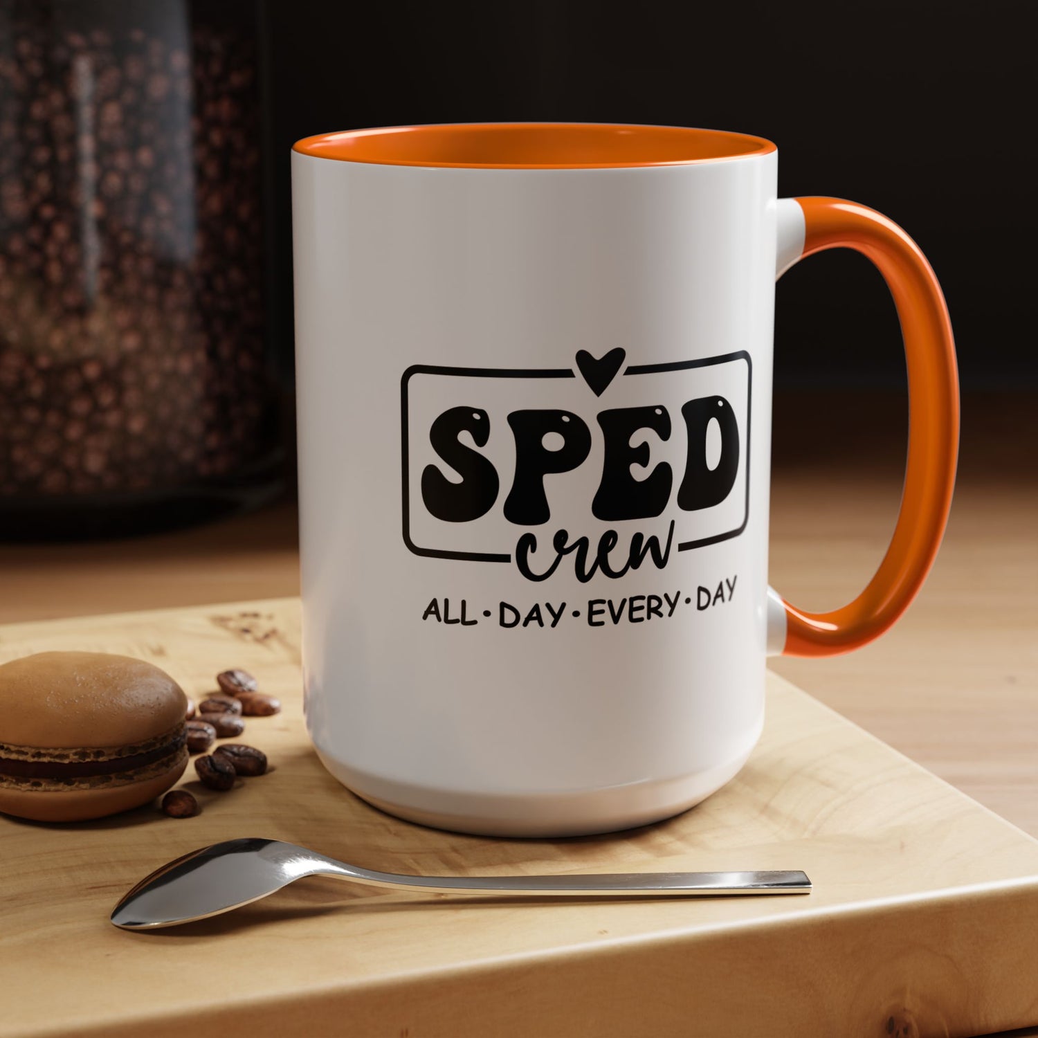 SPED Crew Accent Coffee Mug - Perfect for Teachers, Staff Gifts, Educational Appreciation, Fun Coffee Lovers