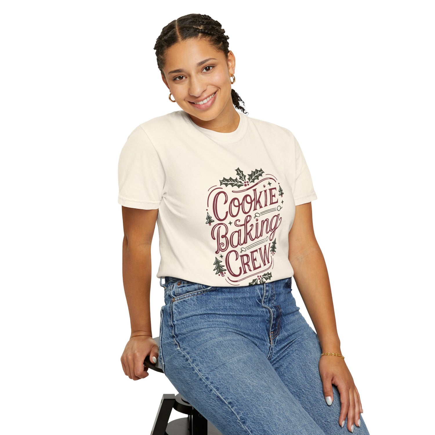 Cookie Baking Crew Unisex T-Shirt, Holiday Gift, Baking Apparel, Crew Member Shirt, Winter Celebration Tee, Family Get-Together Tee