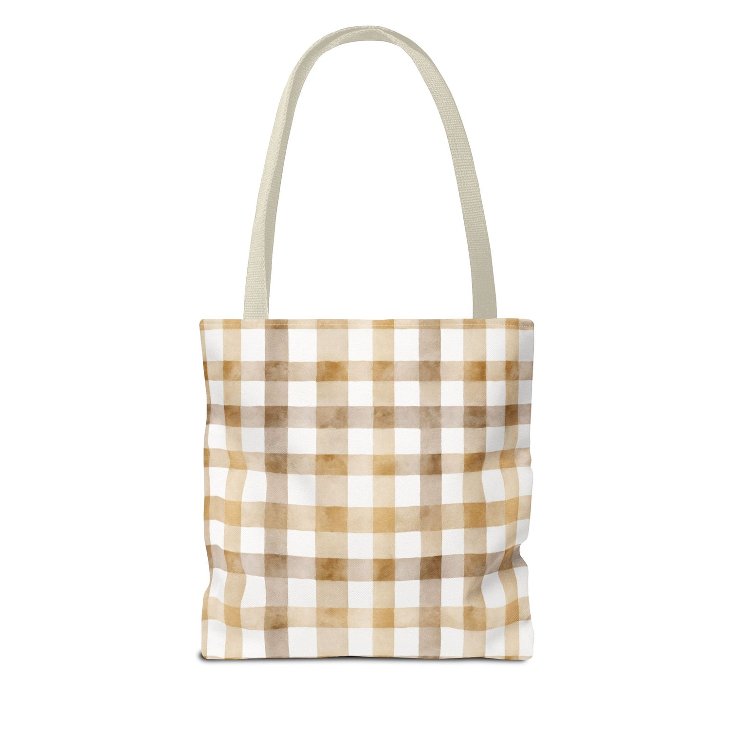 Chic Gingham Fall Tote Bag