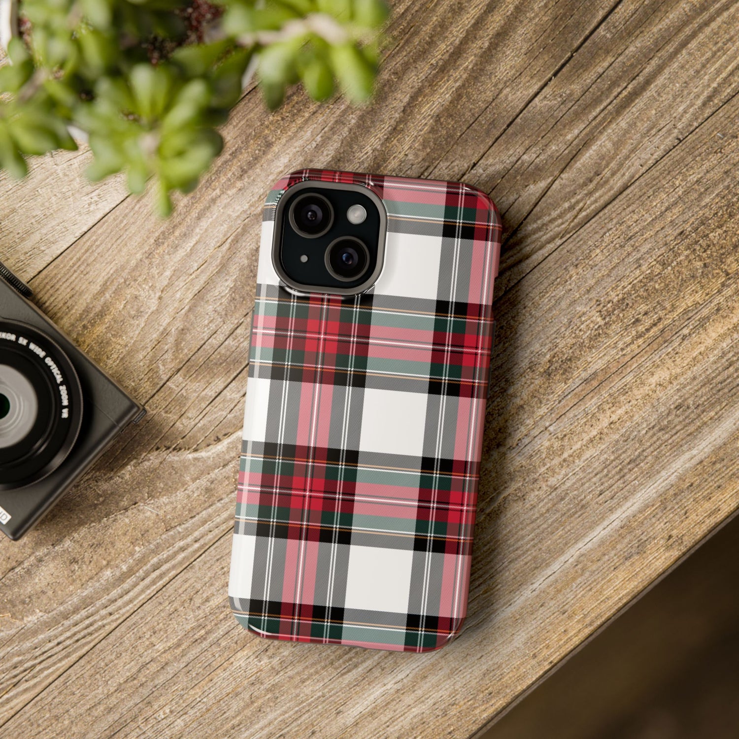 New Tartan Christmas Plaid Impact-Resistant Cases, iPhone, Samsung
