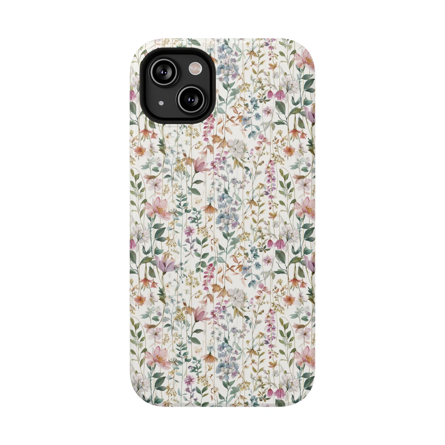 Floral Impact-Resistant Phone Case, iPhone, Samsung