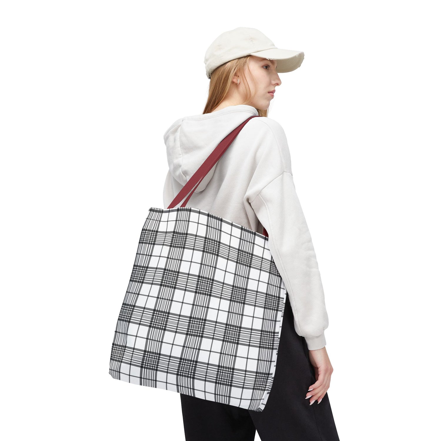Farmhouse Plaid Tote Bag