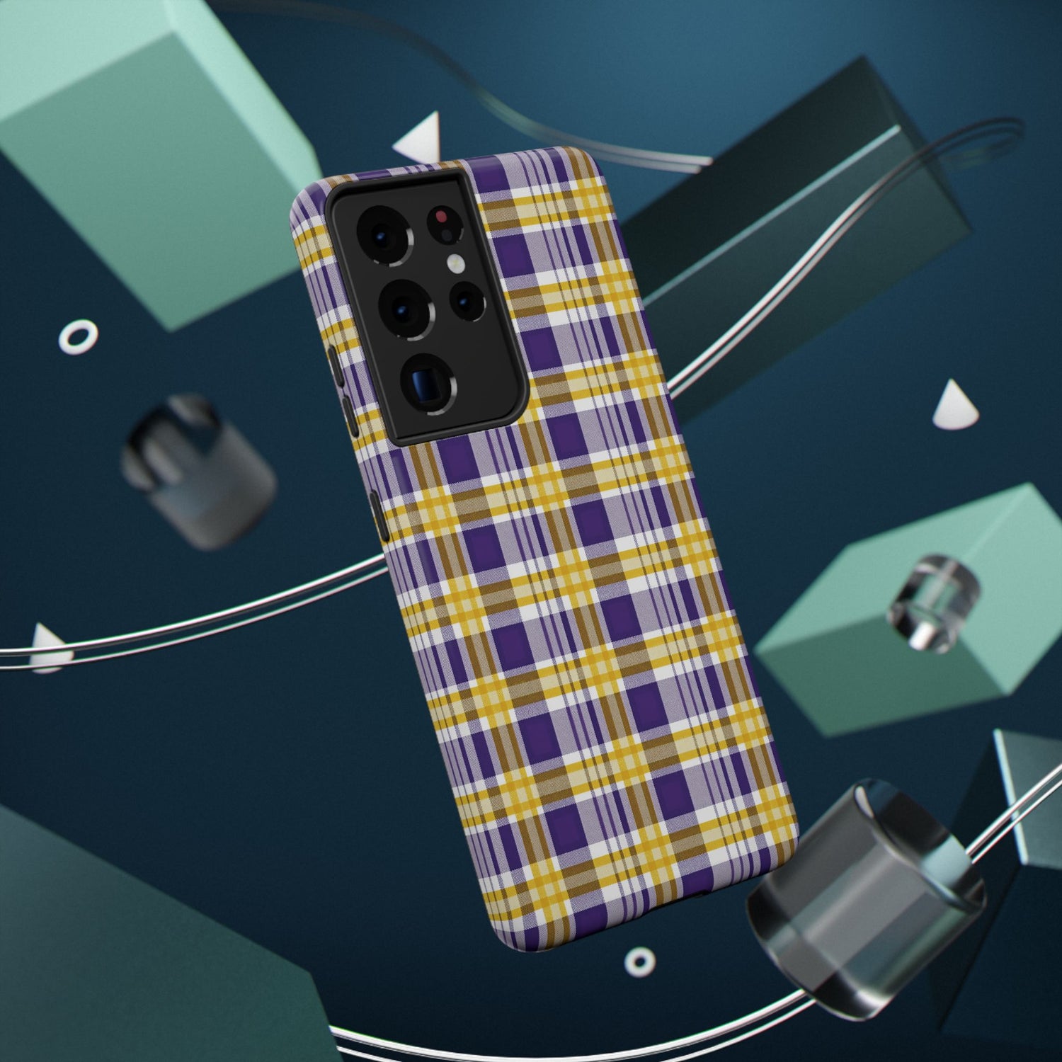 Impact-Resistant Phone Case- Louisiana Plaid