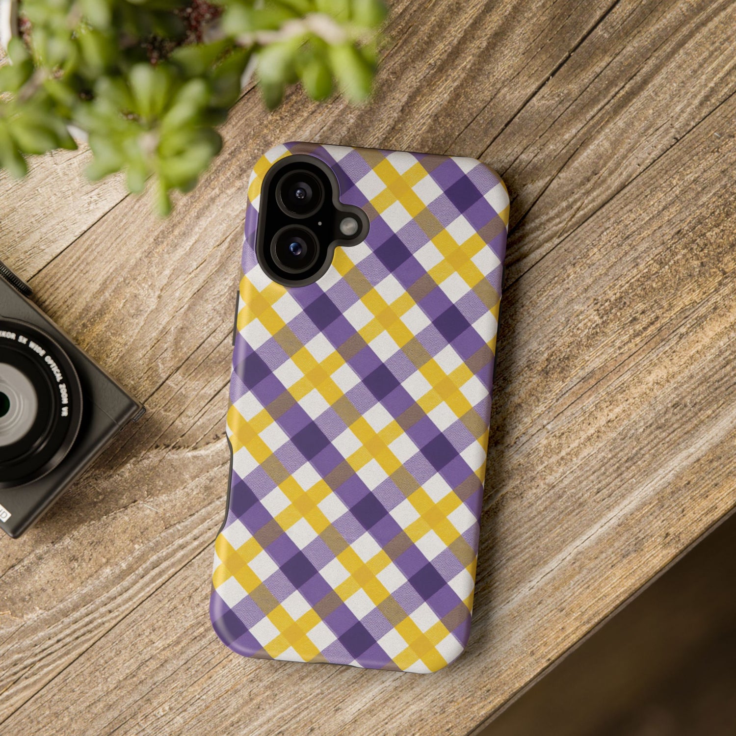 Phone Case | Impact-Resistant Louisiana Plaid