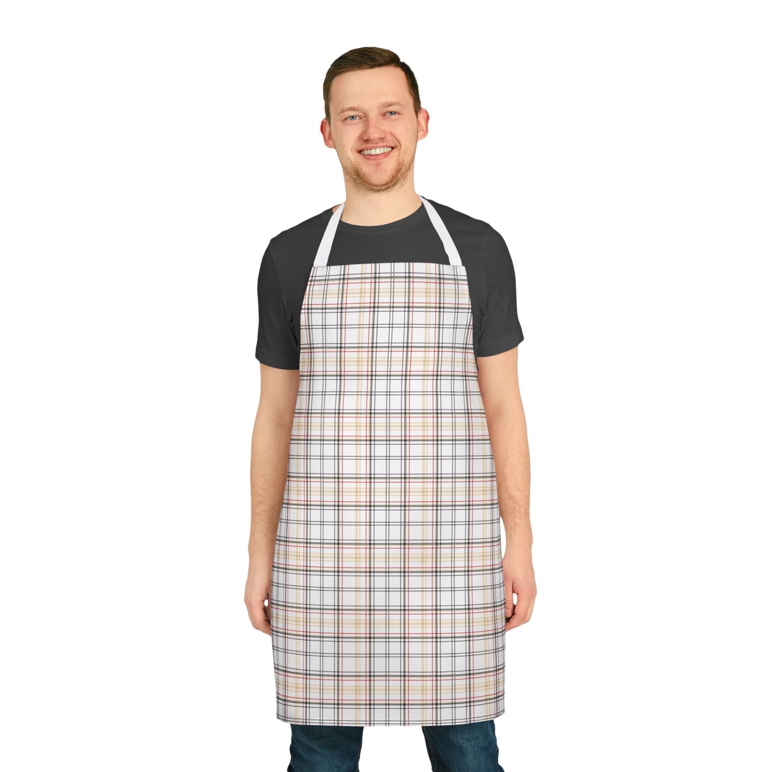 Stylish Cooking Apron with 5-Color Straps, Perfect Gift for Chefs, Grill Masters, Baking Lovers, Home Cooks