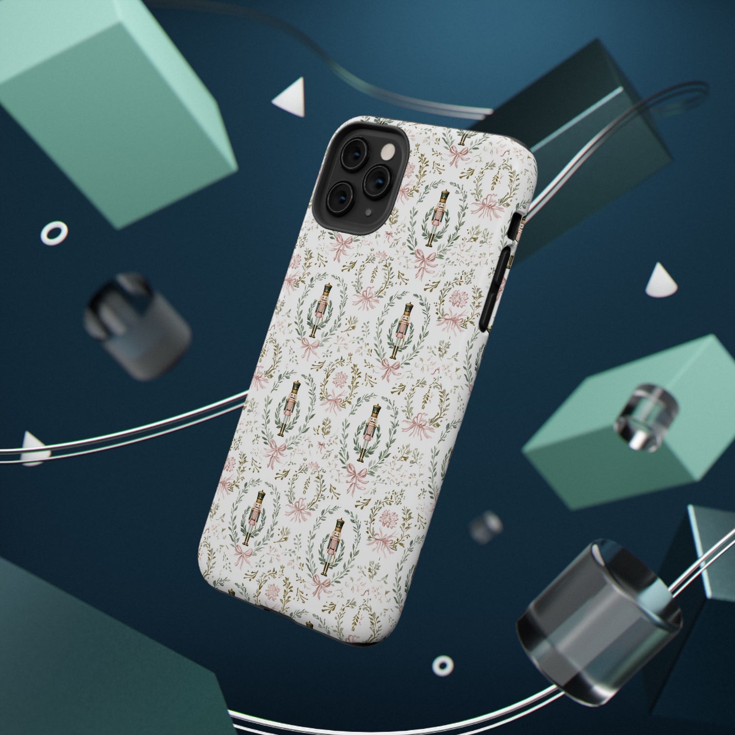 Impact-Resistant Phone Case- Nutcracker Floral