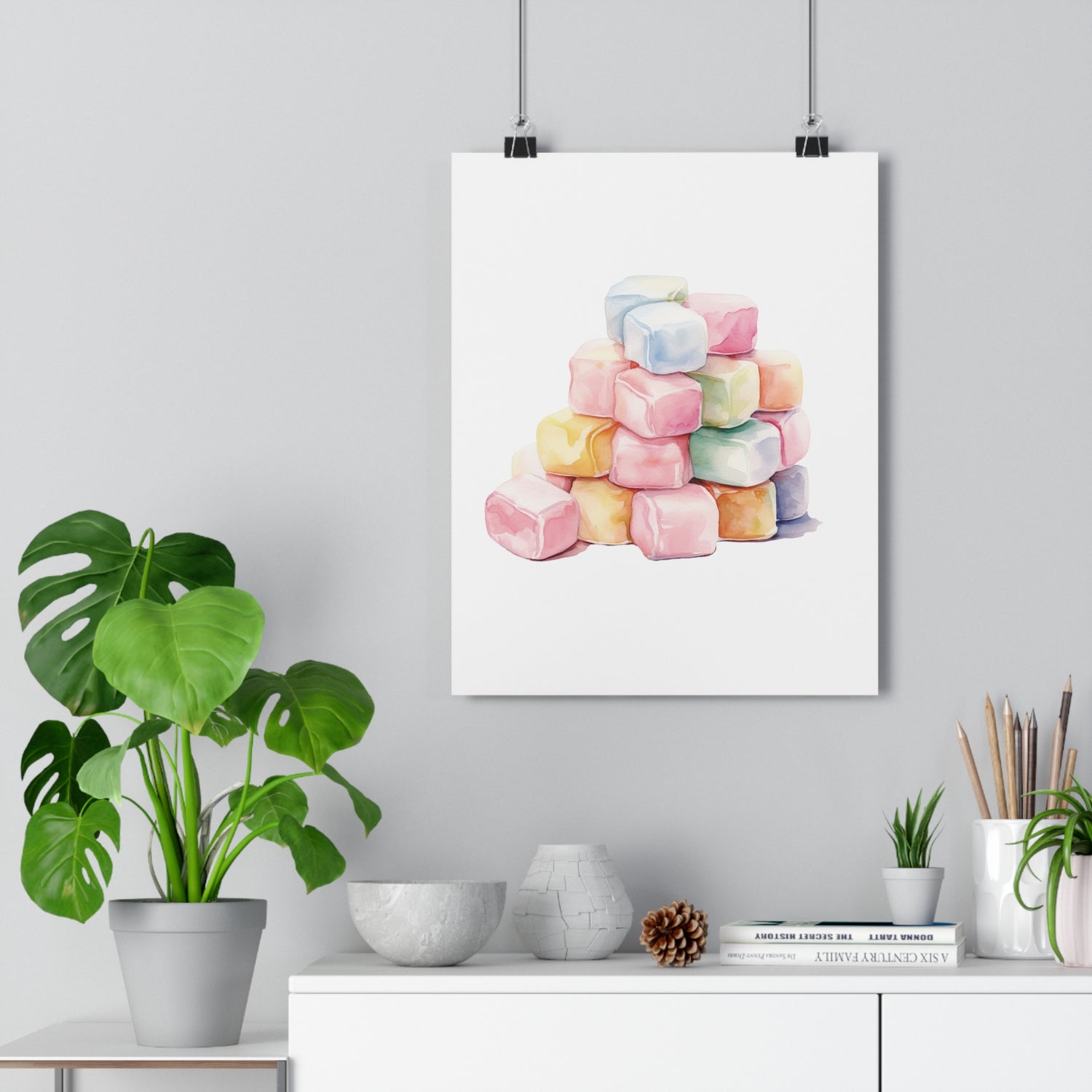 Giclée Art Print Watercolor Candy Land Candy