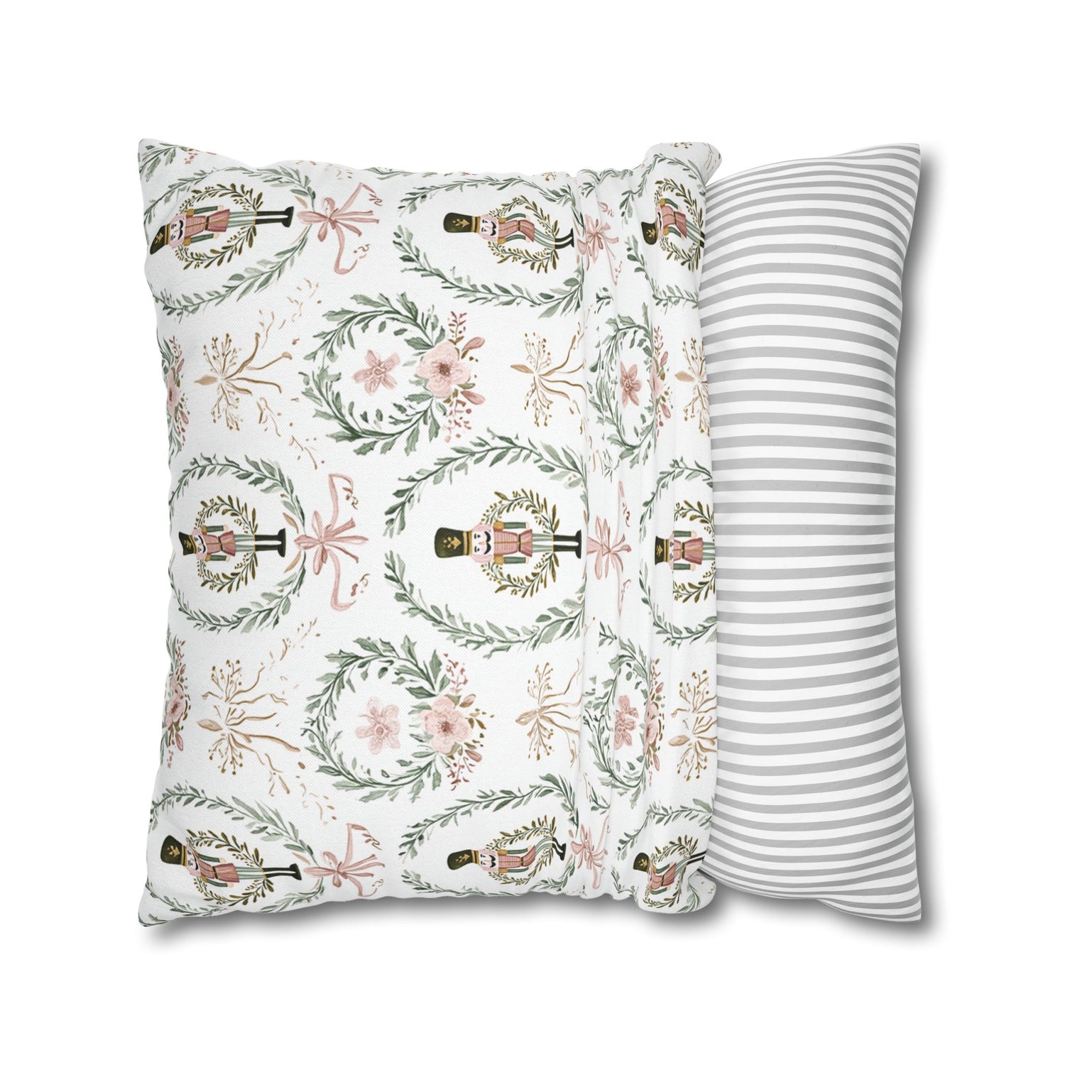Nutcracker Holiday Throw Pillow Cover