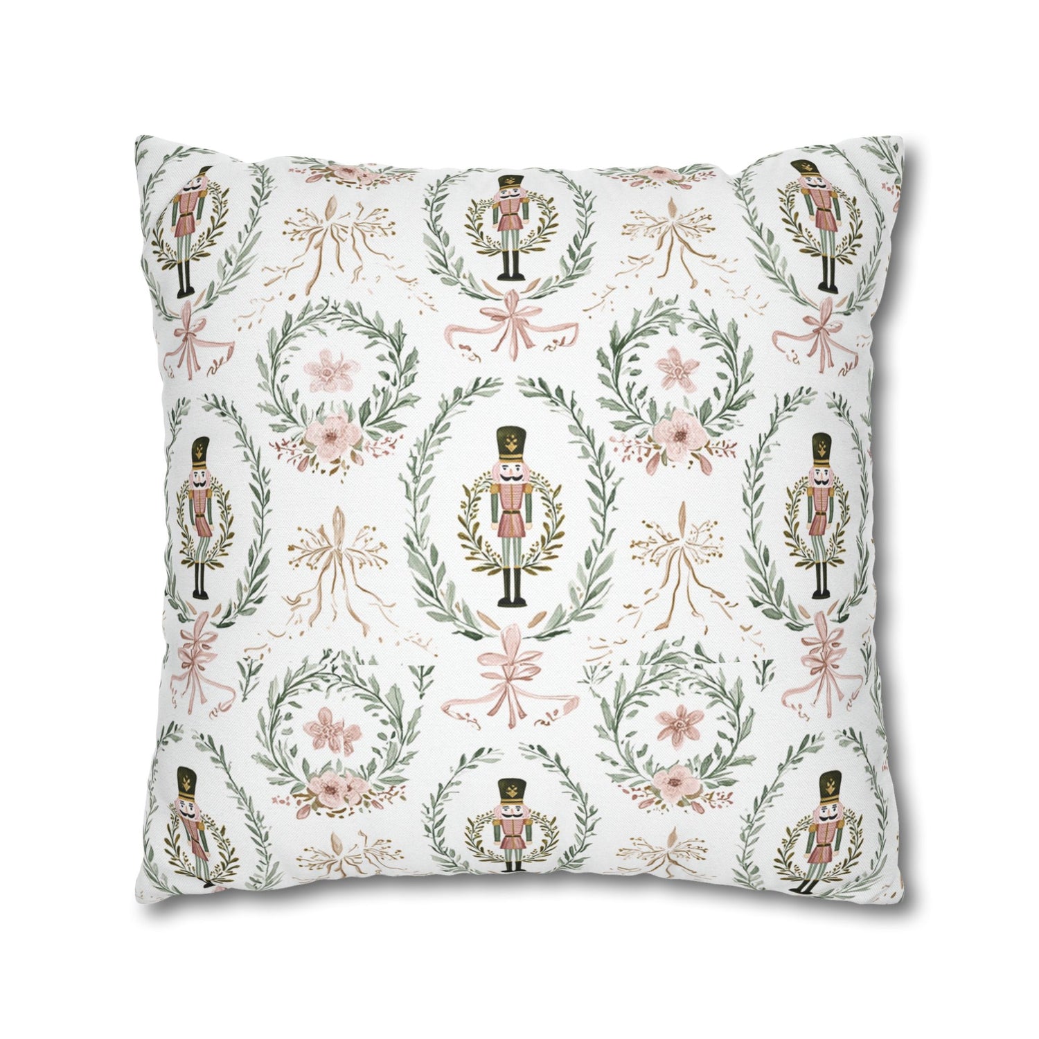 Nutcracker Holiday Throw Pillow Cover