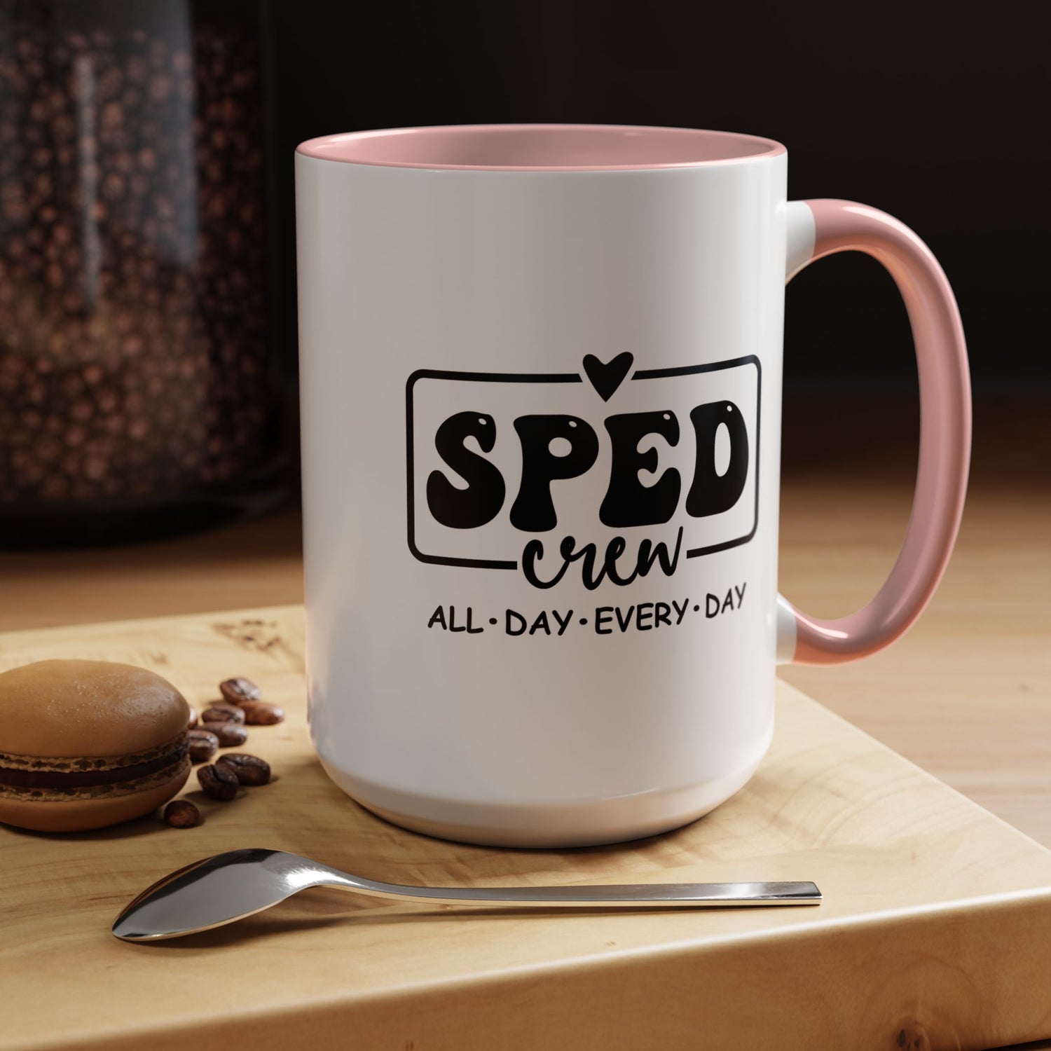 SPED Crew Accent Coffee Mug - Perfect for Teachers, Staff Gifts, Educational Appreciation, Fun Coffee Lovers