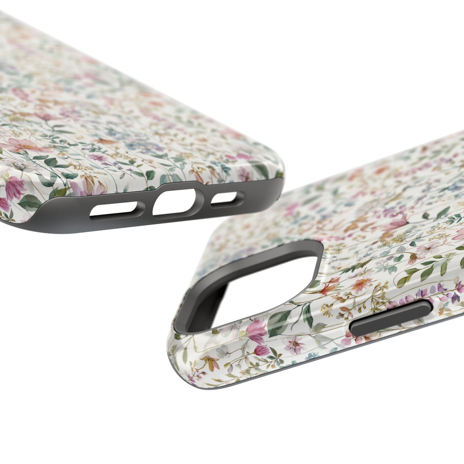 Floral Impact-Resistant Phone Case, iPhone, Samsung