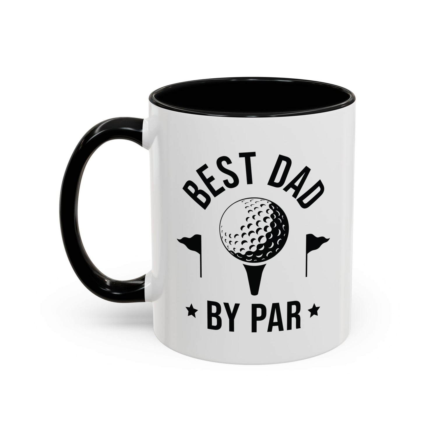 Dad Mug/Father's Day/Golfer/Gifts for him/Funny Mug/Accent Coffee Mug (11, 15oz) "Best Dad By Par"