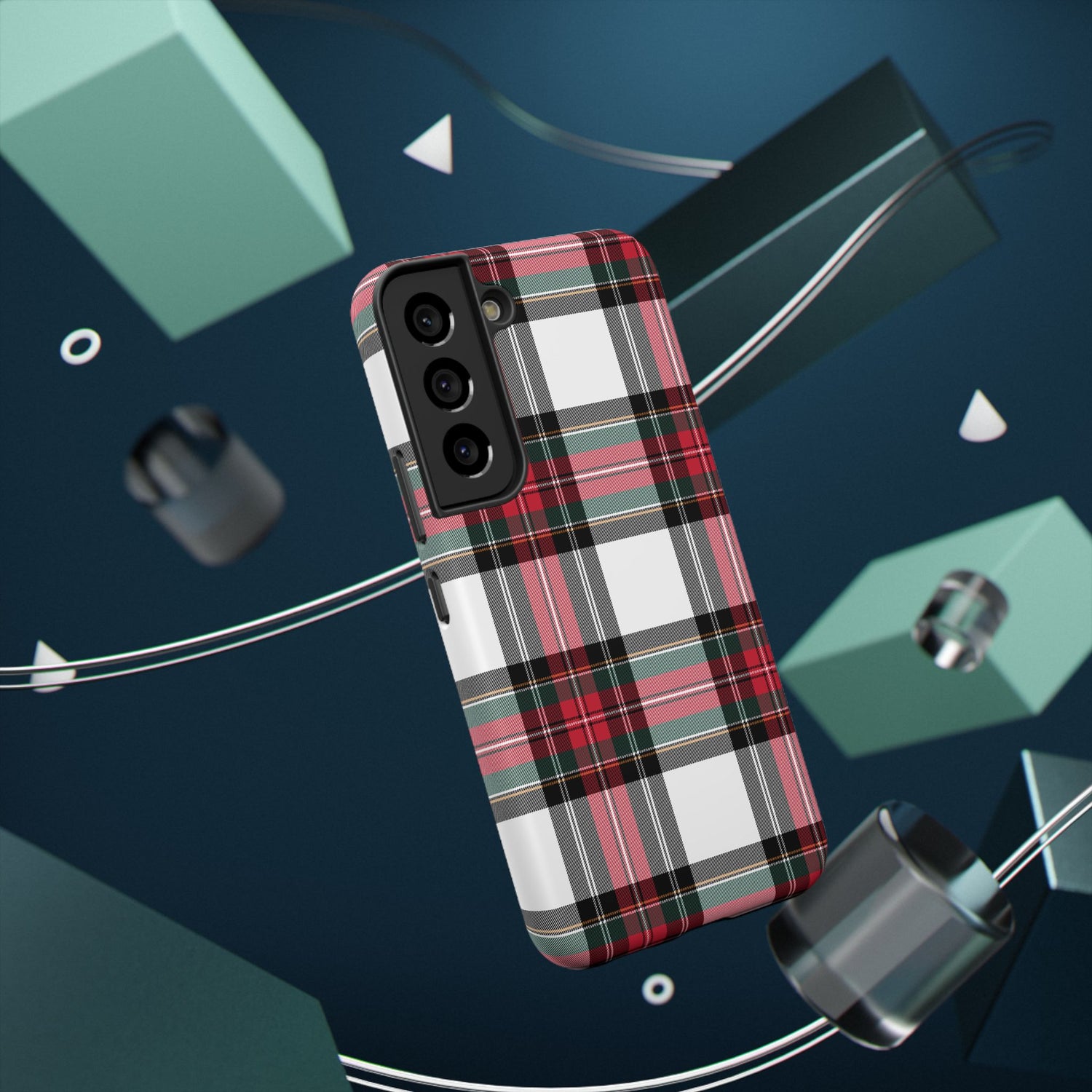 New Tartan Christmas Plaid Impact-Resistant Cases, iPhone, Samsung