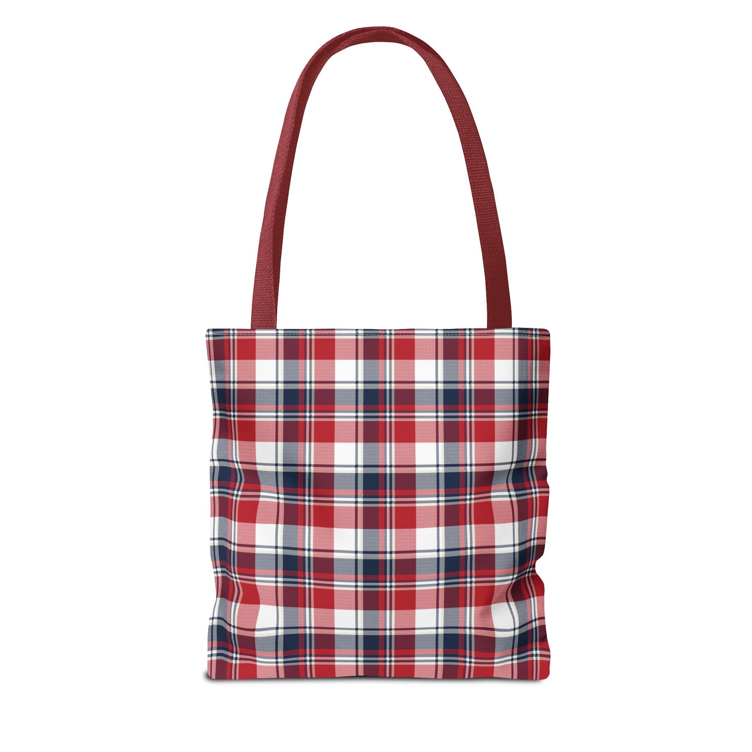 4th of July Plaid Tote Bag