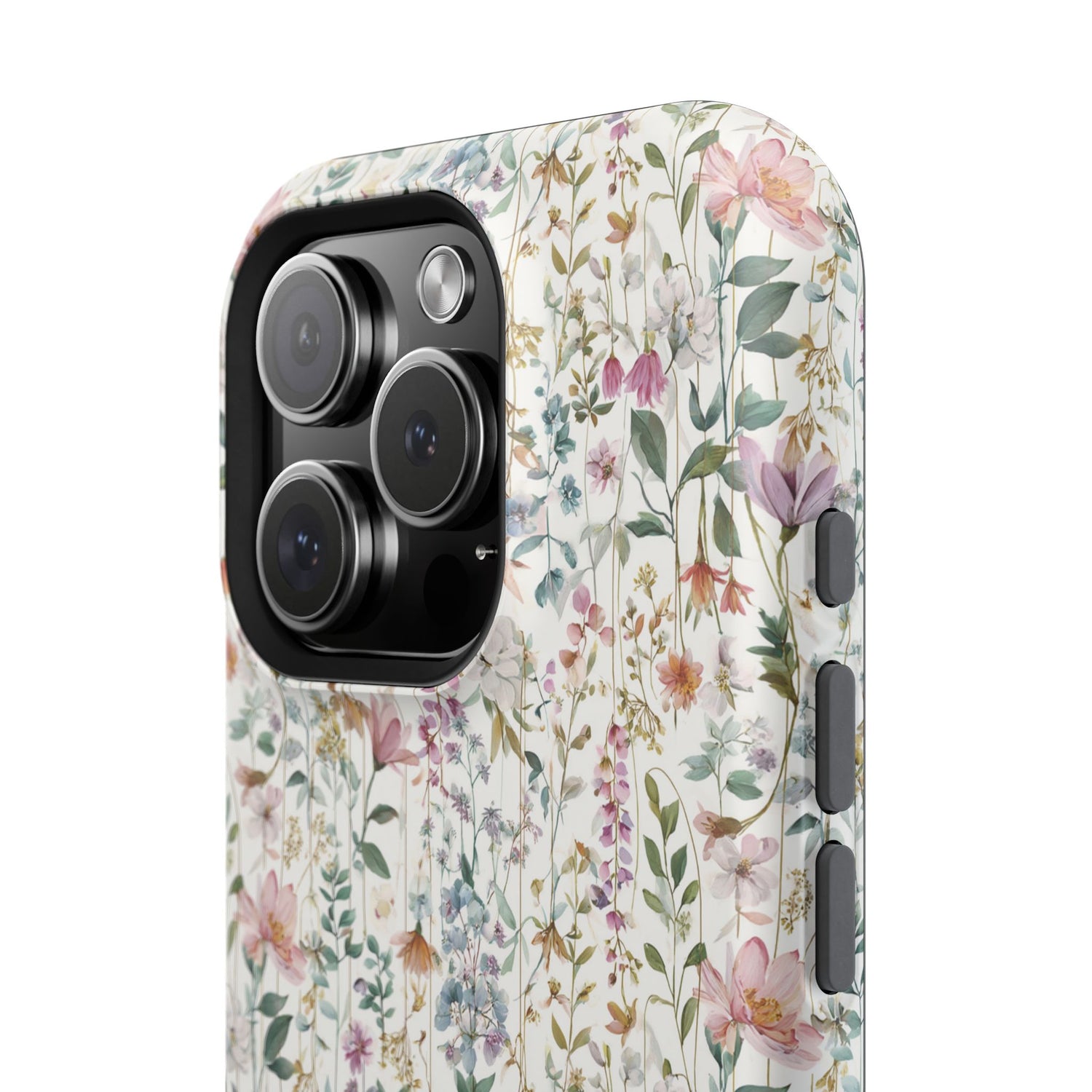 Floral Impact-Resistant Phone Case, iPhone, Samsung