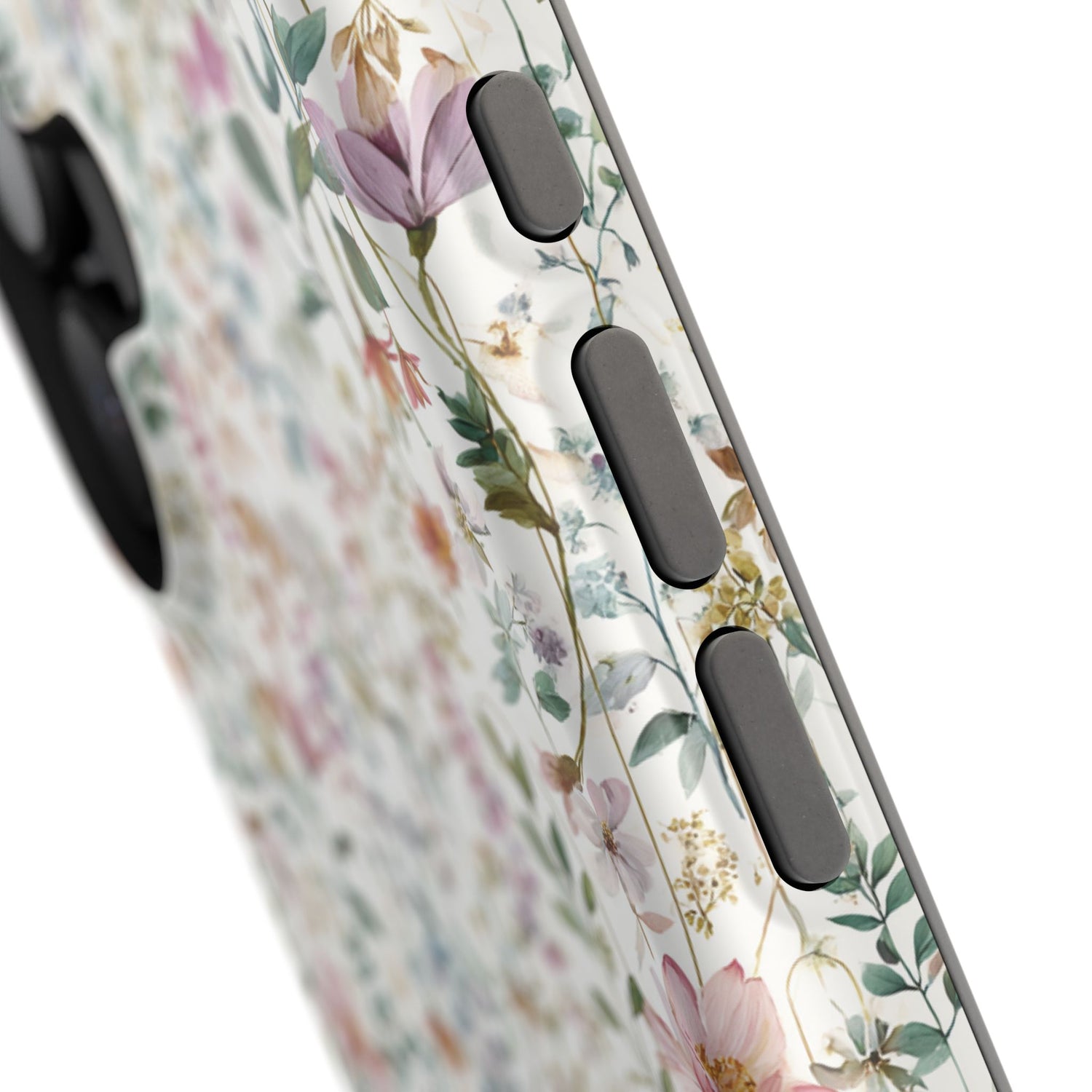 Floral Impact-Resistant Phone Case, iPhone, Samsung