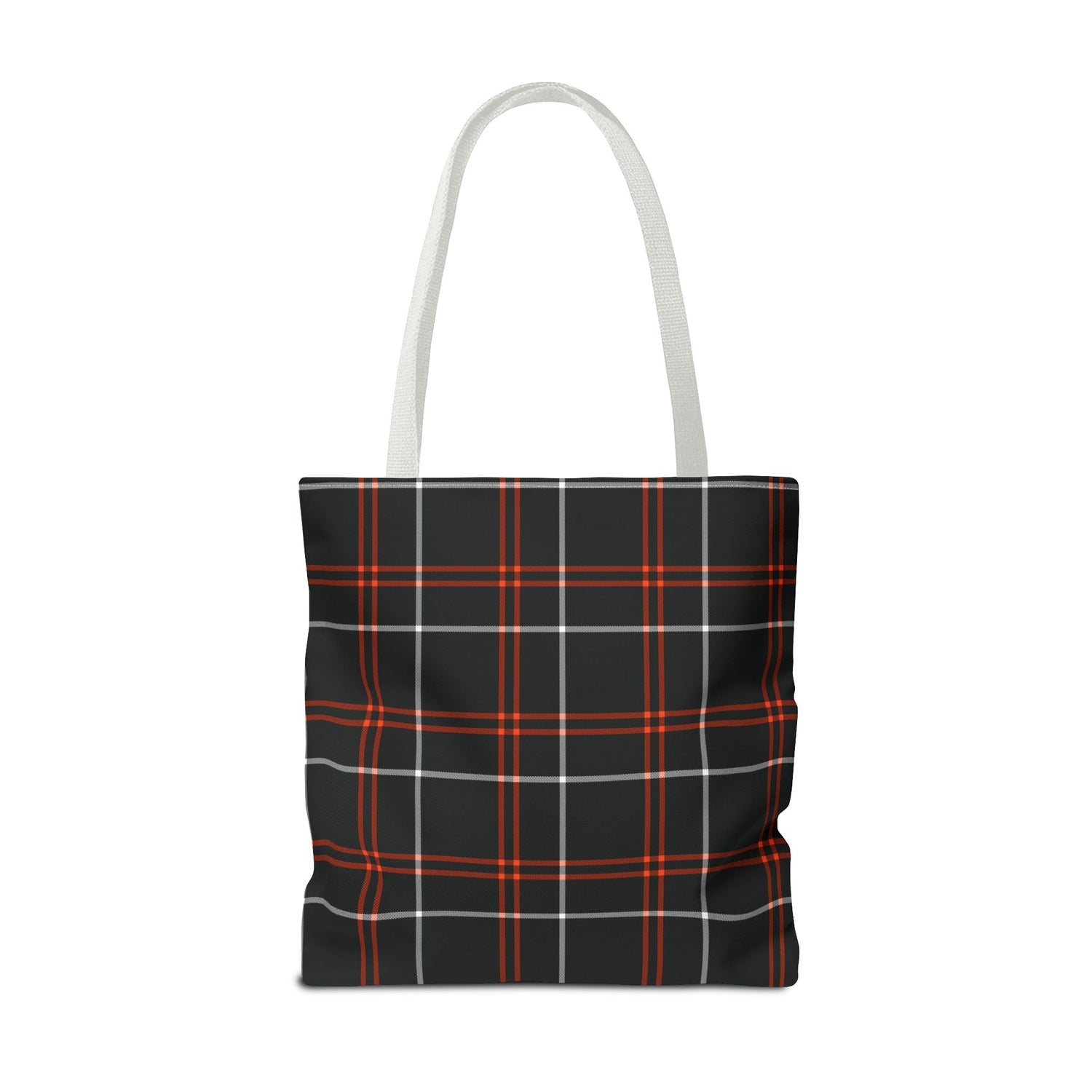Tote Bag Fall Black Plaid