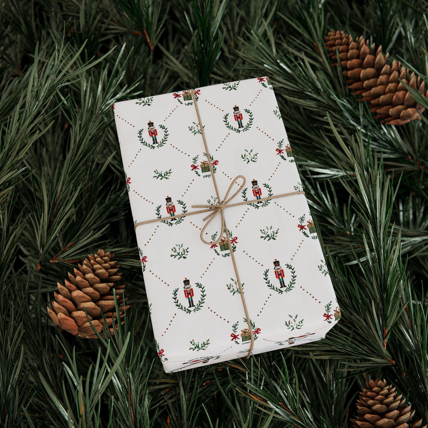 Premium Wrapping Paper - Charming Nutcrackers