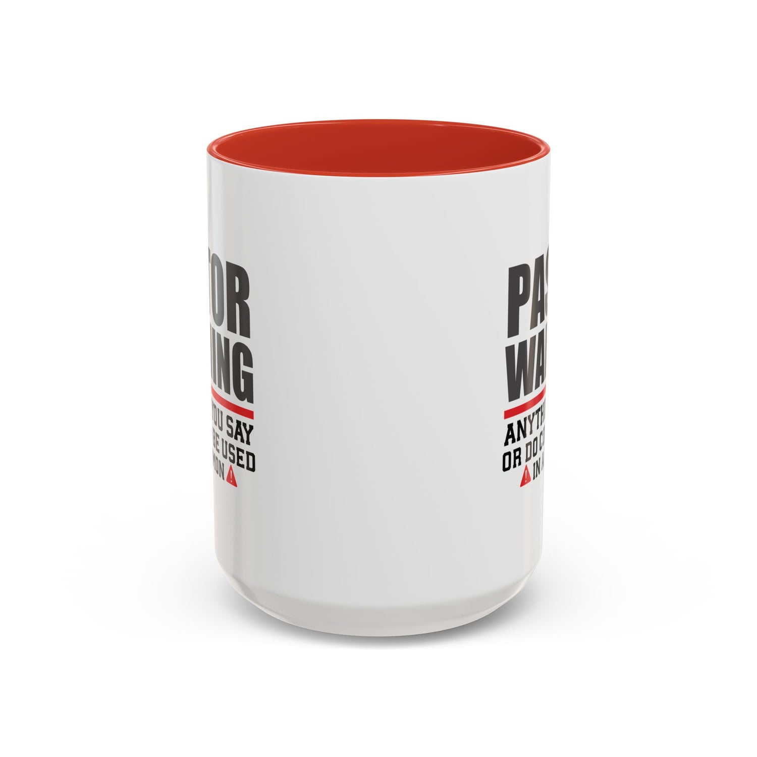 Funny Pastor Warning Coffee Mug, Christian Gift for Pastors, Humorous Church Coffee Cup, Sermon Inspiration Mug, For Ministry Lovers