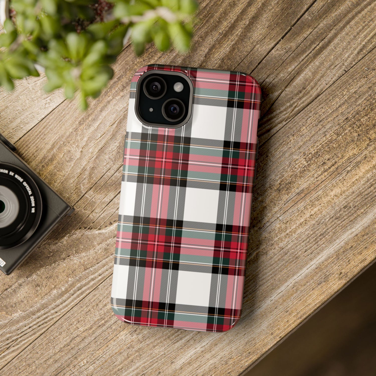 New Tartan Christmas Plaid Impact-Resistant Cases, iPhone, Samsung